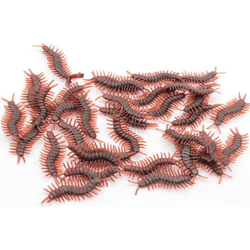 Cooplay 30pcs Cienpies Plásticos Falsos para Bromas