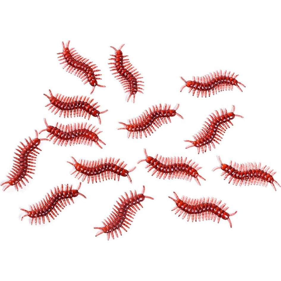 Cooplay 30pcs Cienpies Plásticos Falsos para Bromas