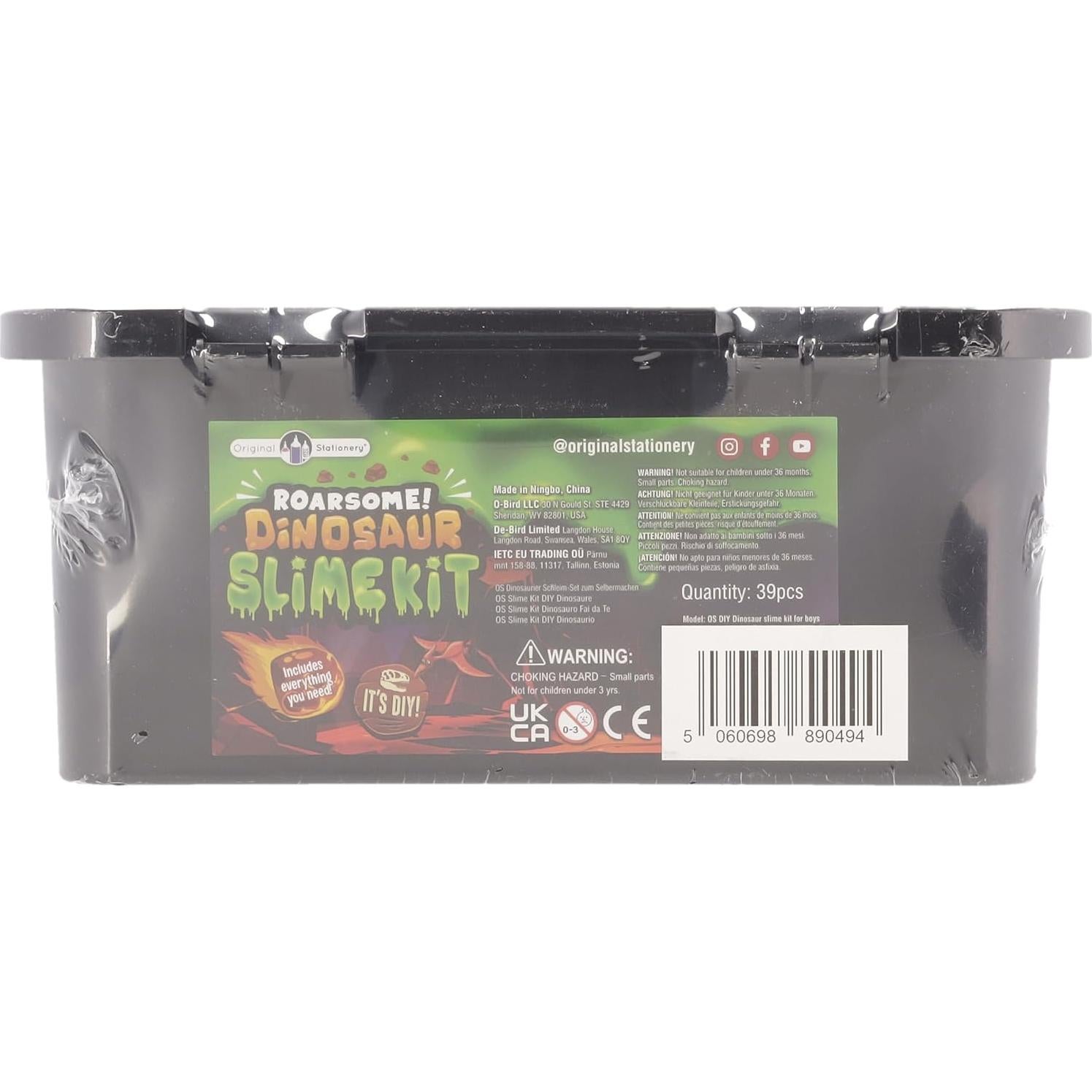 Kit de Slime Dinosaurio Original Stationery - Brilla en la Oscuridad