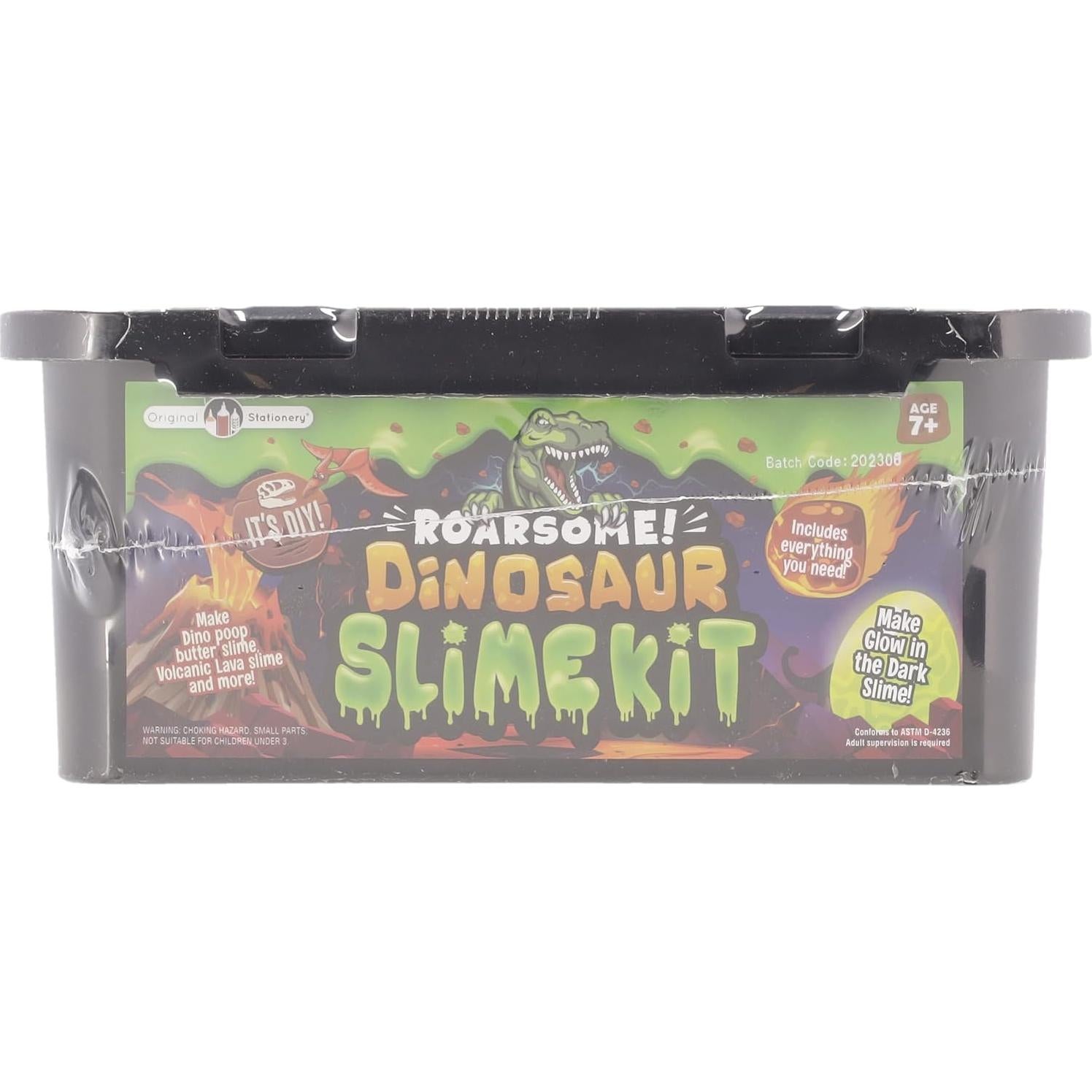 Kit de Slime Dinosaurio Original Stationery - Brilla en la Oscuridad