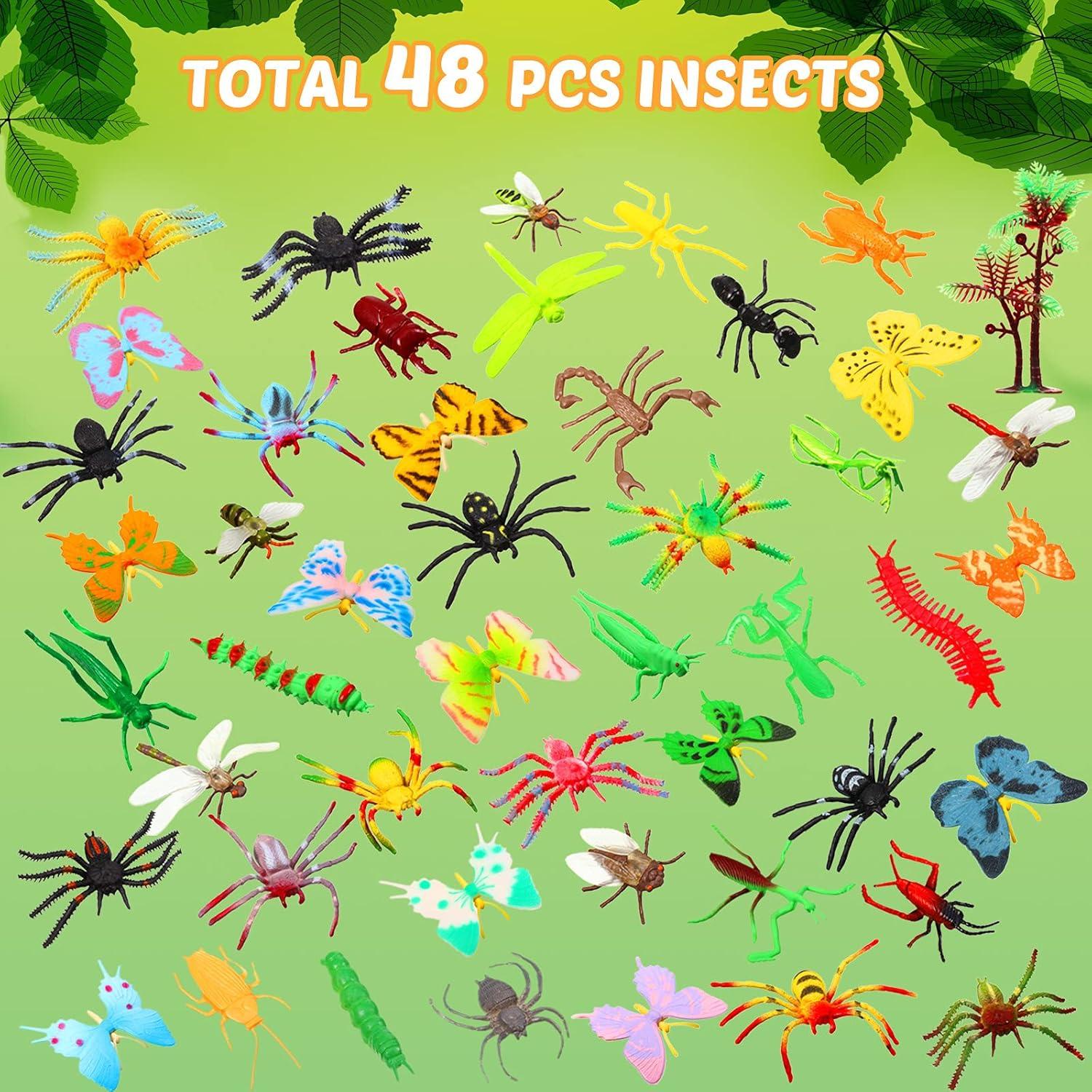 Figuras de Insectos Realistas Sumind - 48 Piezas Educativas