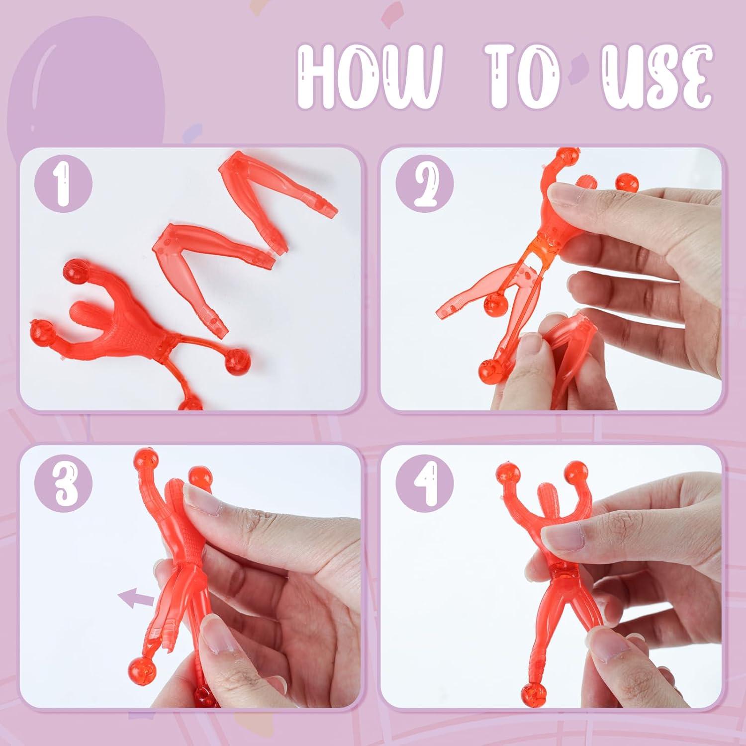 Escaladores de Pared Pegajosos JOHAUSE - 24 Piezas para Niños