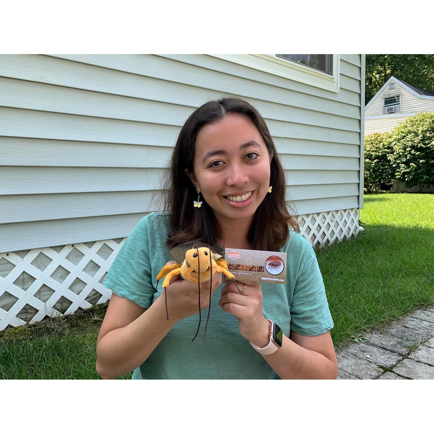 Peluches educativos GIANTmicrobes Cucaracha 20x15 cm