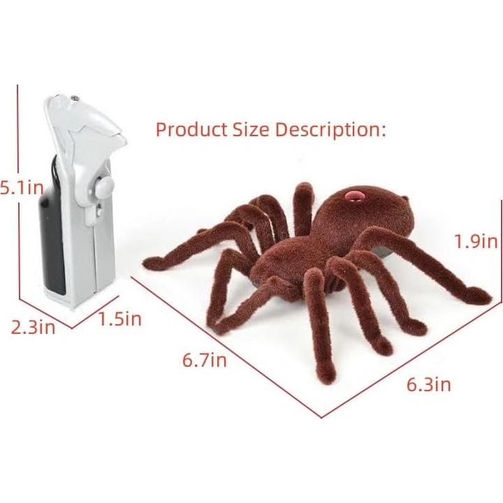 Araña Realista Control Remoto CUTE SUNLIGHT 17x16x4.8cm