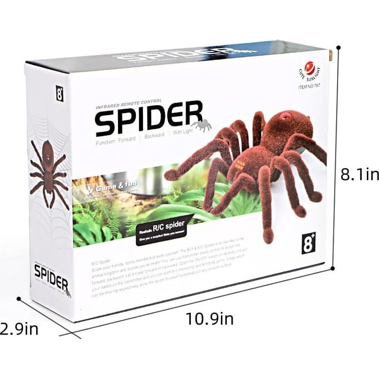 Araña Realista Control Remoto CUTE SUNLIGHT 17x16x4.8cm