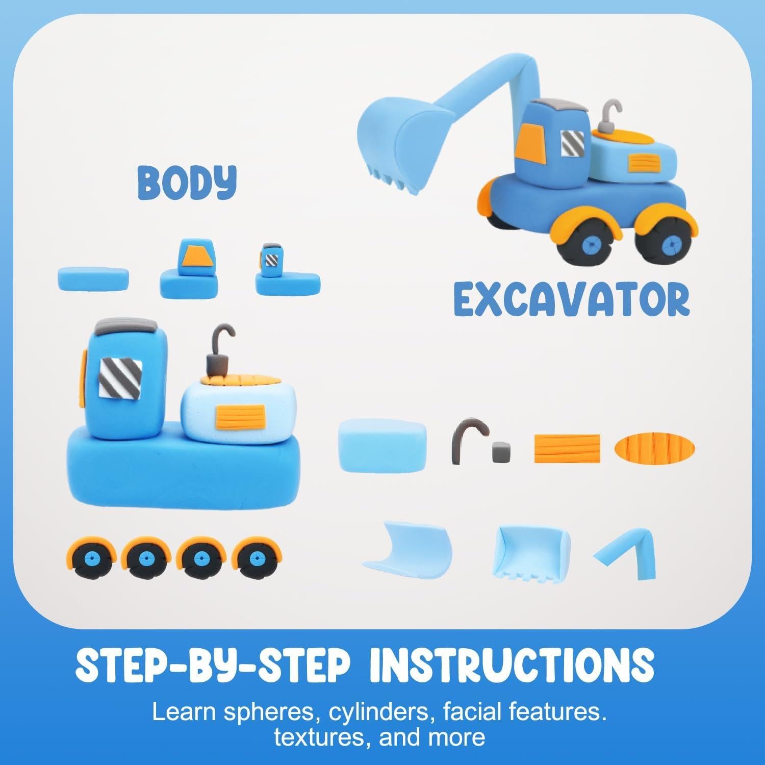 Kit de Arcilla Secada al Aire LOUFOR 12 Cajas Creativas