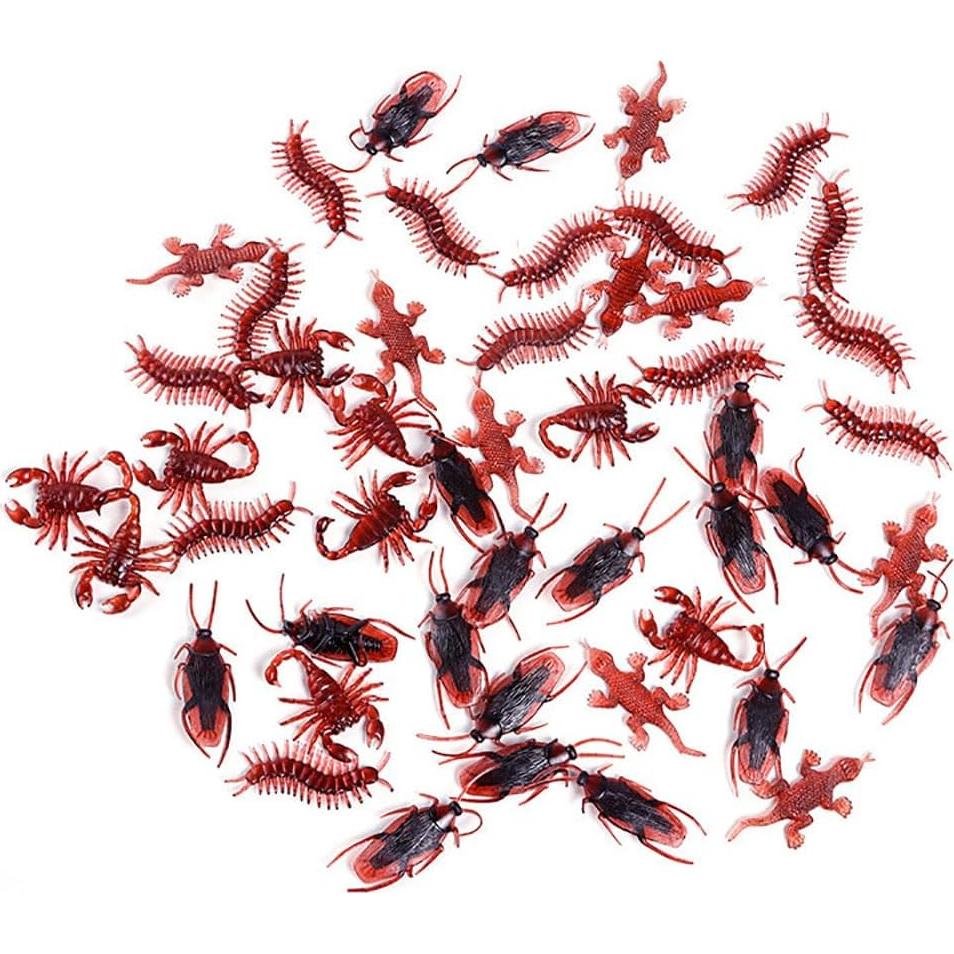Bromas de Insectos Falsos Cooplay 30pcs Escorpiones y Cucarachas