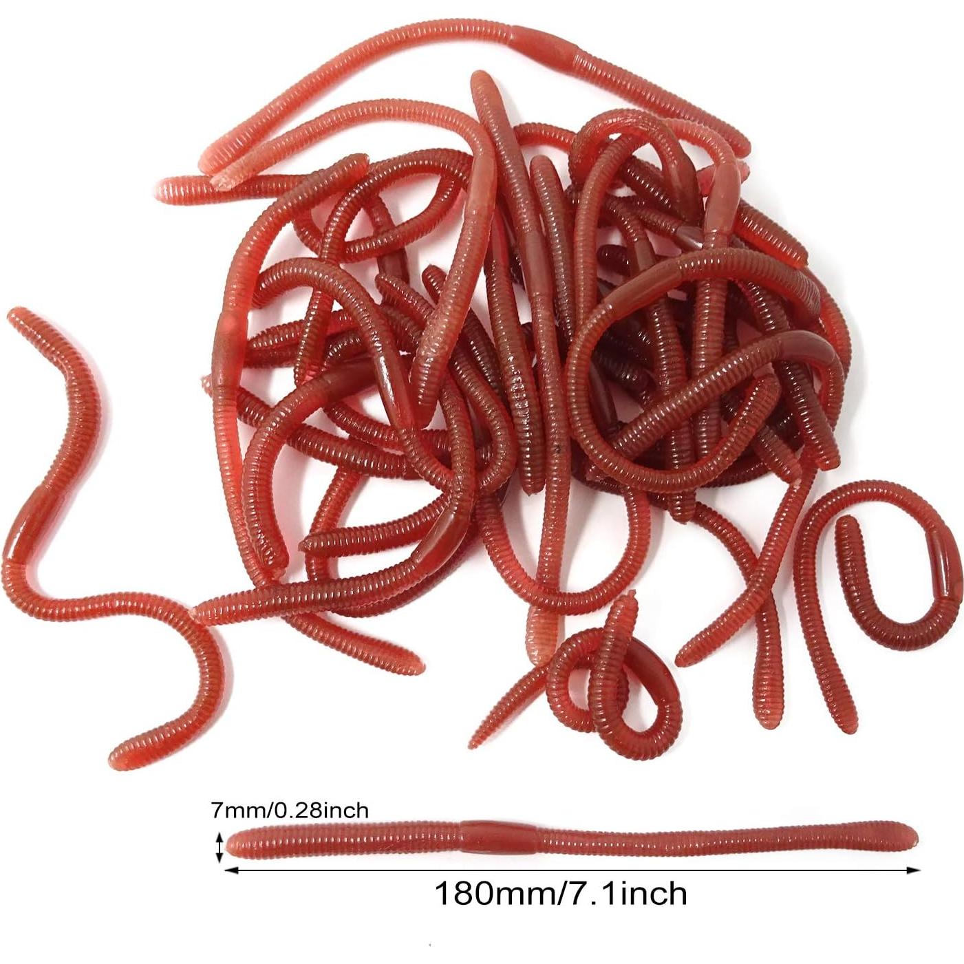 30PCS Lombrices de Tierra Falsas Honbay - Juguetes de Truco Halloween