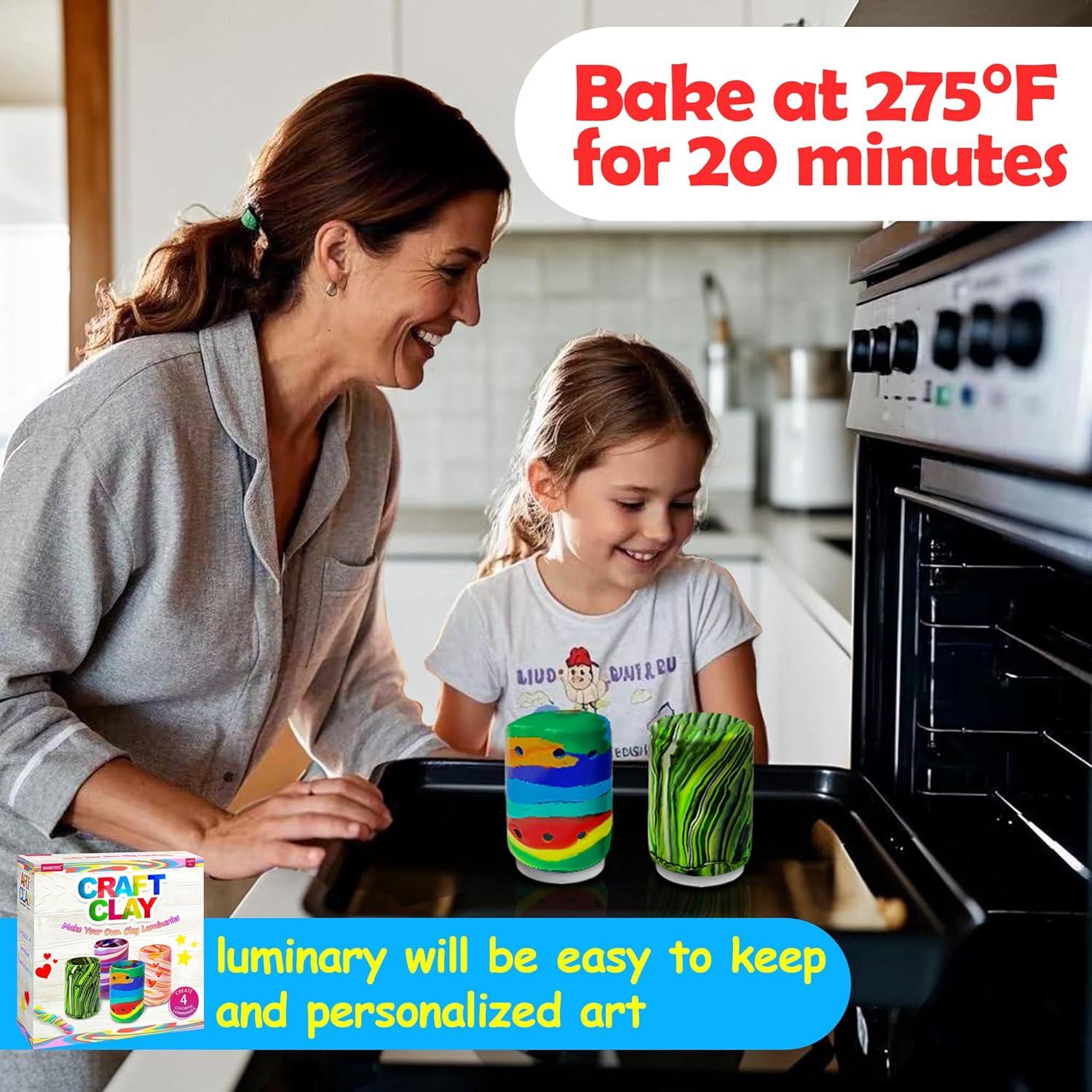 Kit de Luminarios de Arcilla MHMYDIS - Manualidades Creativas 47 Piezas