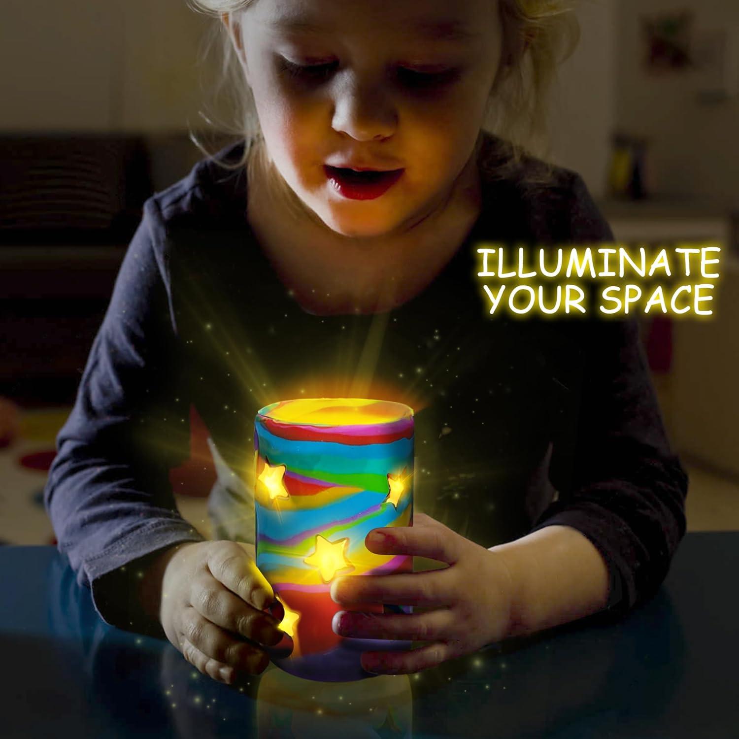 Kit de Luminarios de Arcilla MHMYDIS - Manualidades Creativas 47 Piezas