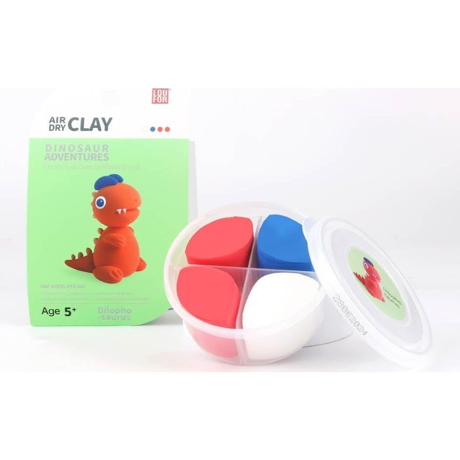 Kit de Arcilla Secada al Aire LOUFOR 12 Cajas Dinosaurio
