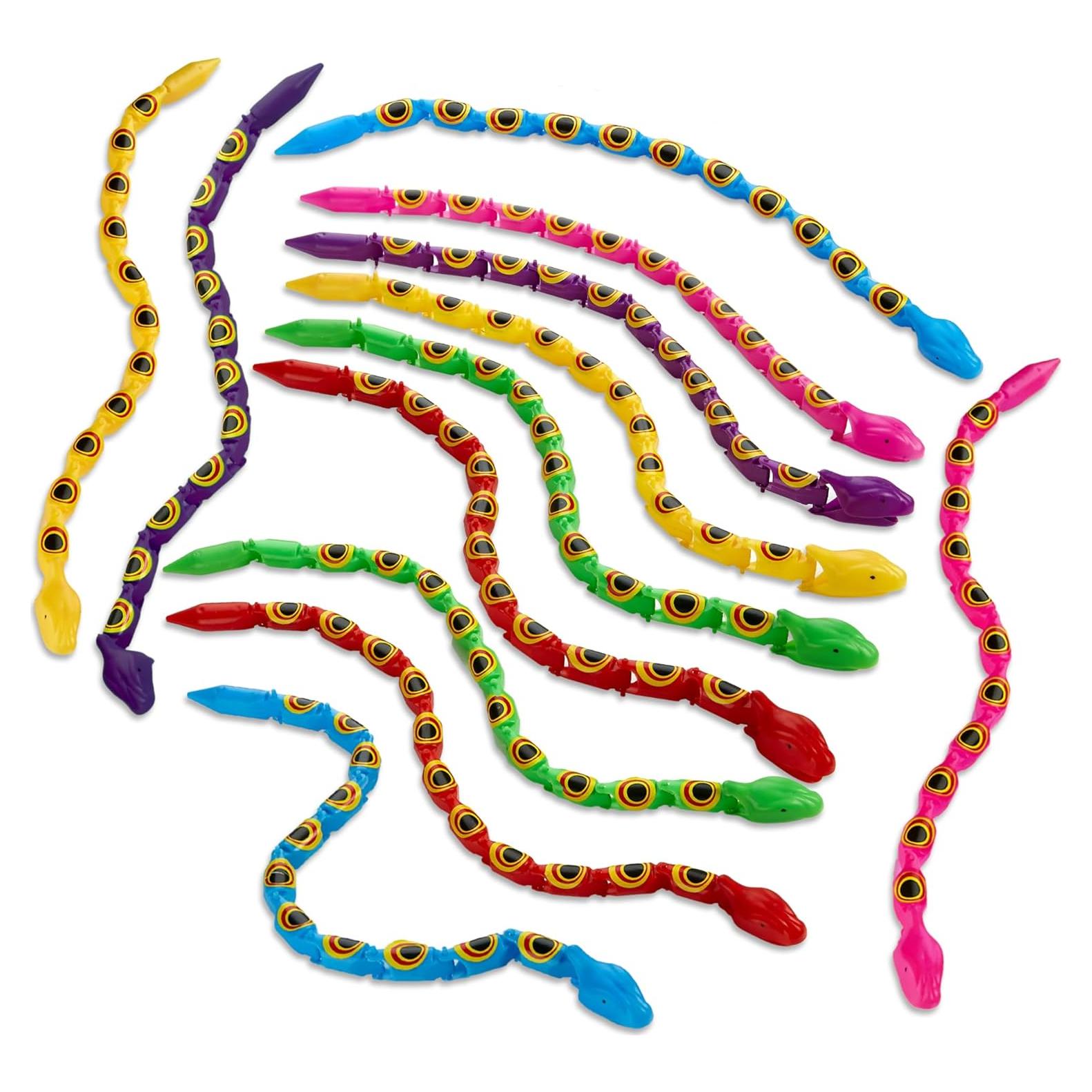 Serpientes Articuladas Movibles Playbees - Paquete de 24 - Juguetes Educativos
