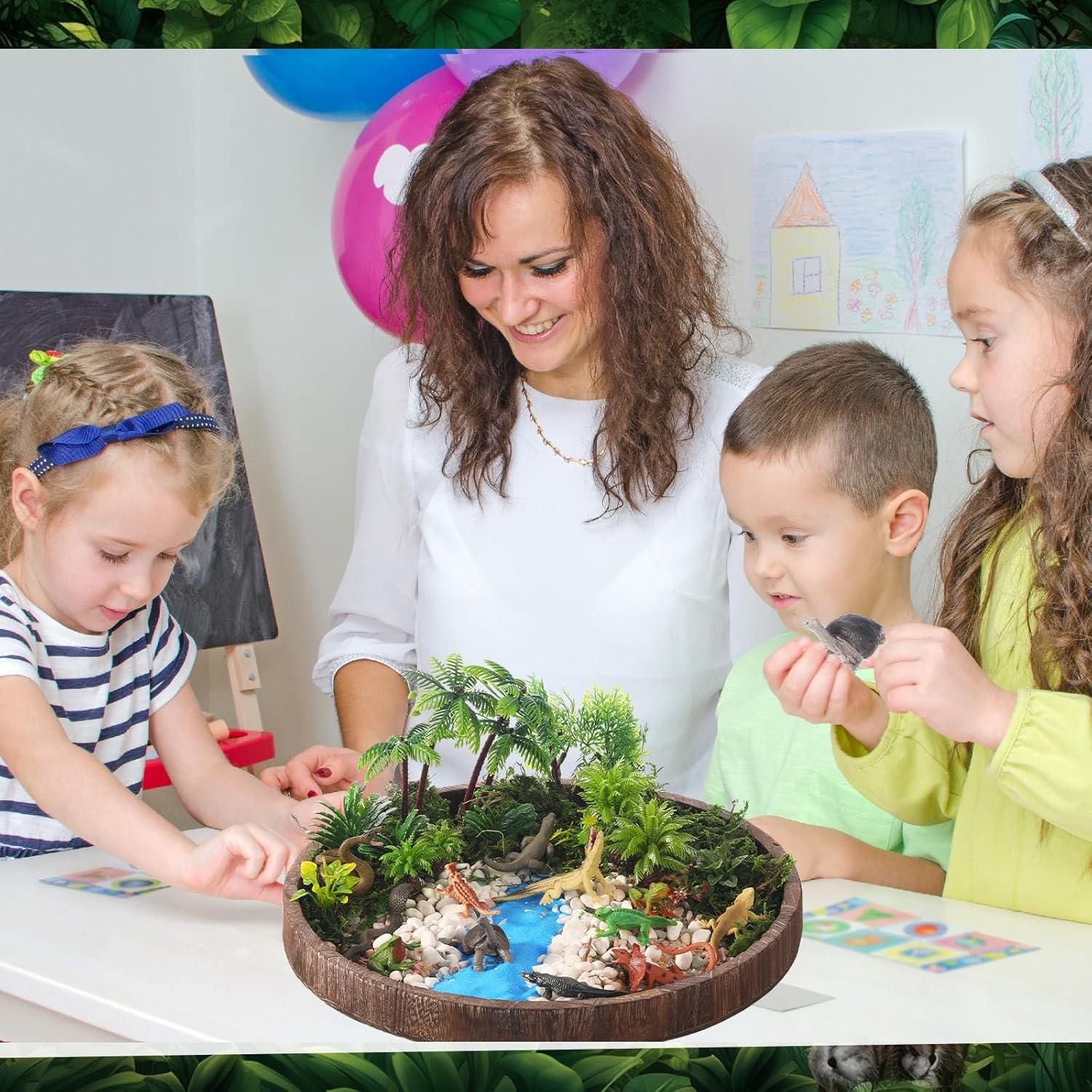 26 Figuras de Animales Anfibios y Reptiles Sratte - Juguetes Educativos