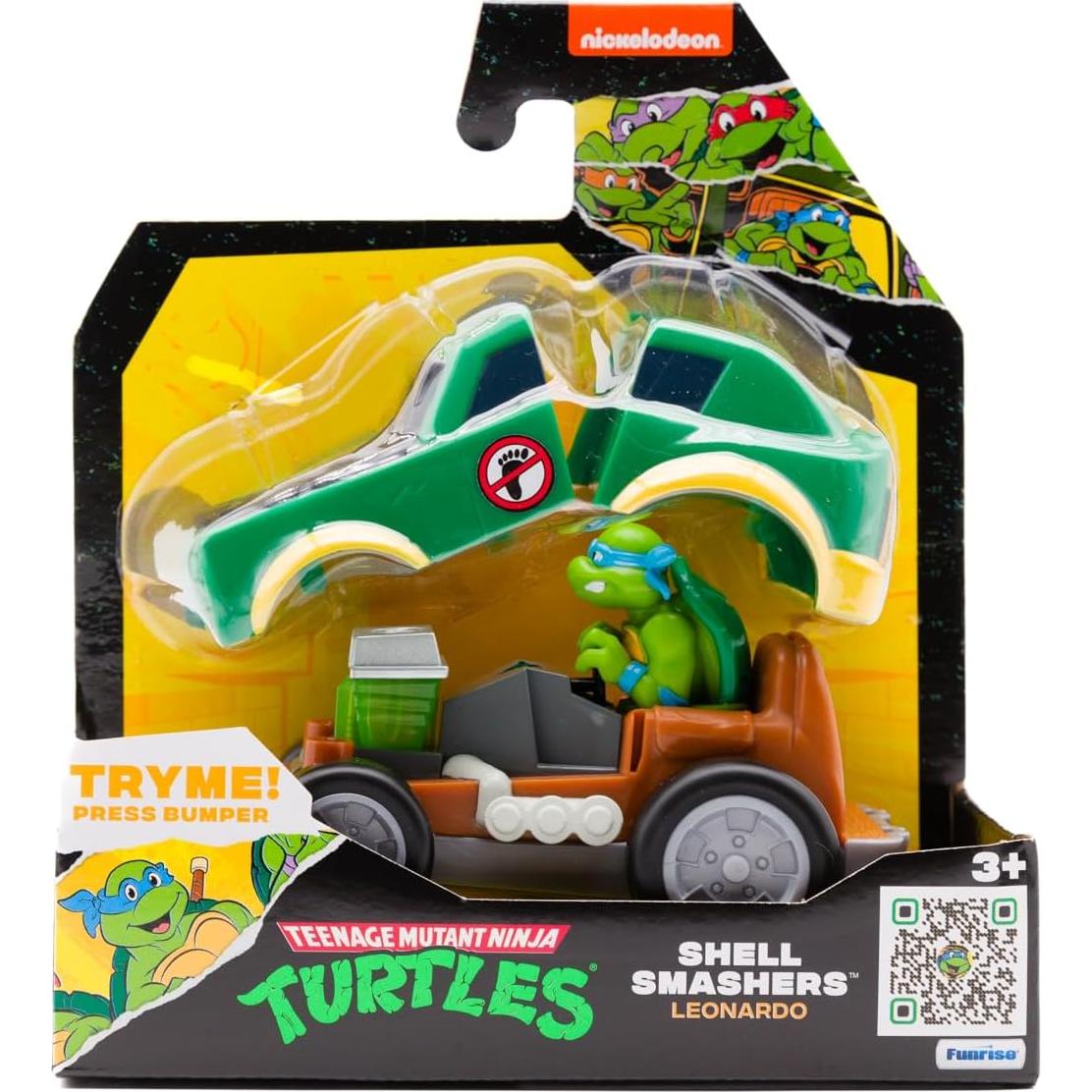 Juguete Tortugas Ninja Leonardo Shell Smashers con Luz 7.6cm
