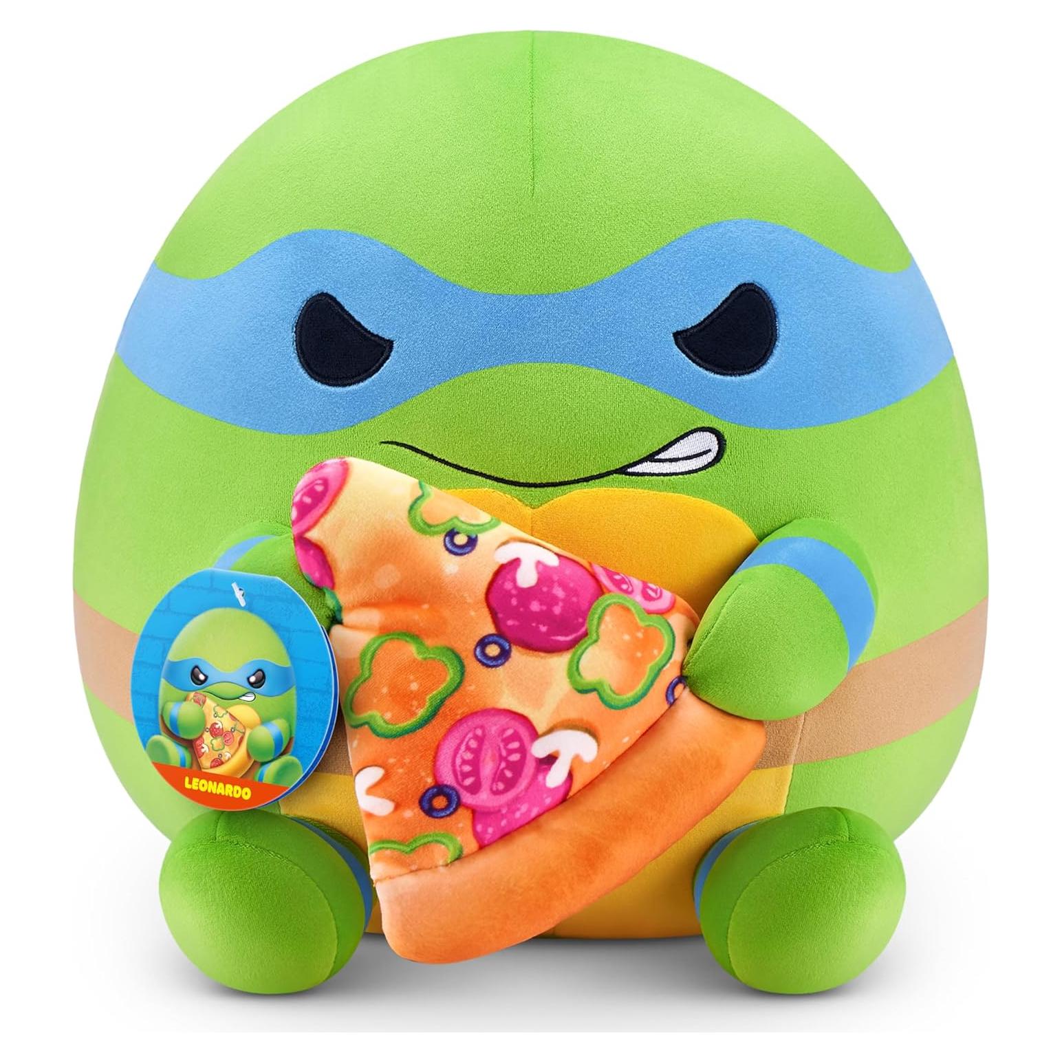 Peluche Tortugas Ninja Leonardo 35 cm ZURU Suave y Acogedor