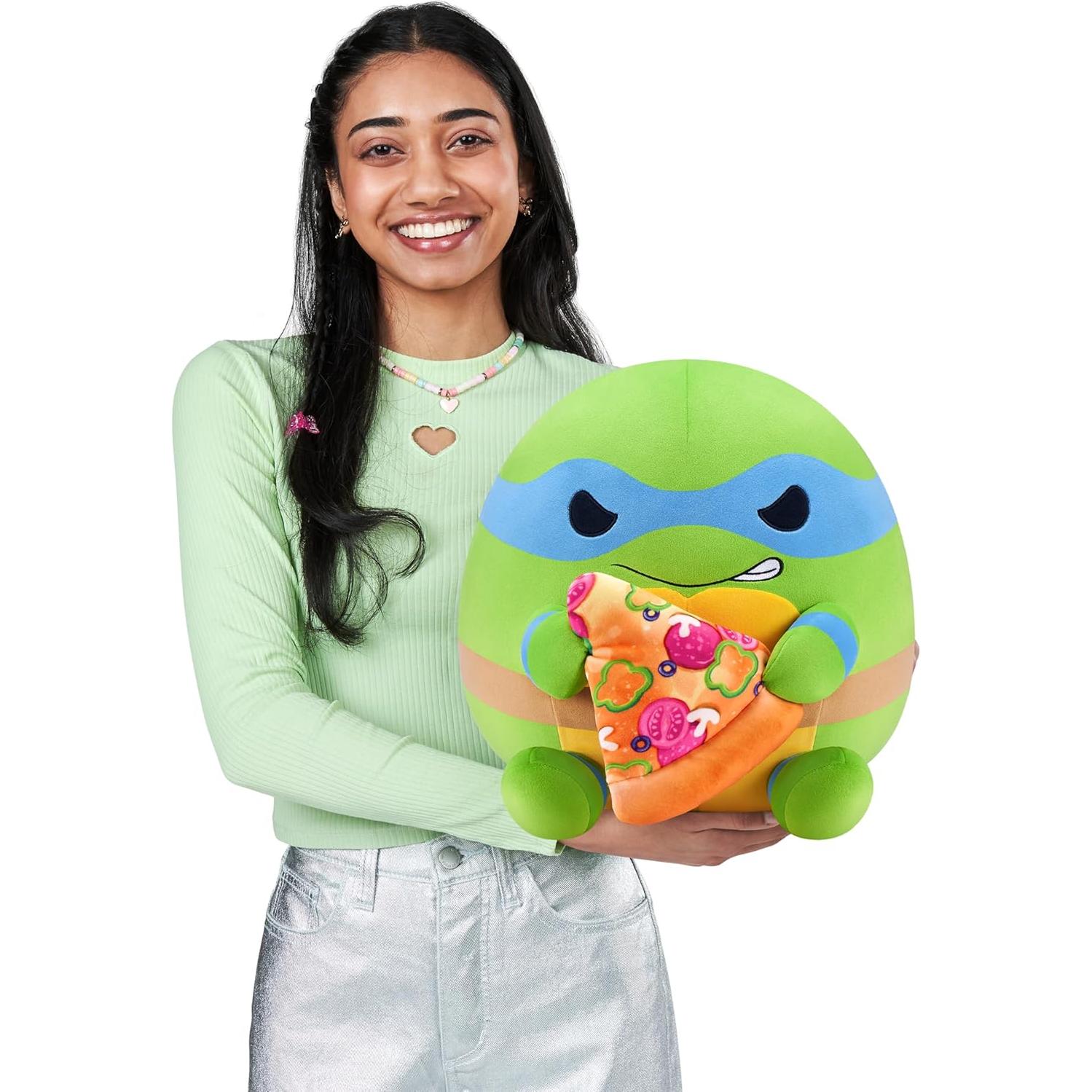 Peluche Tortugas Ninja Leonardo 35 cm ZURU Suave y Acogedor