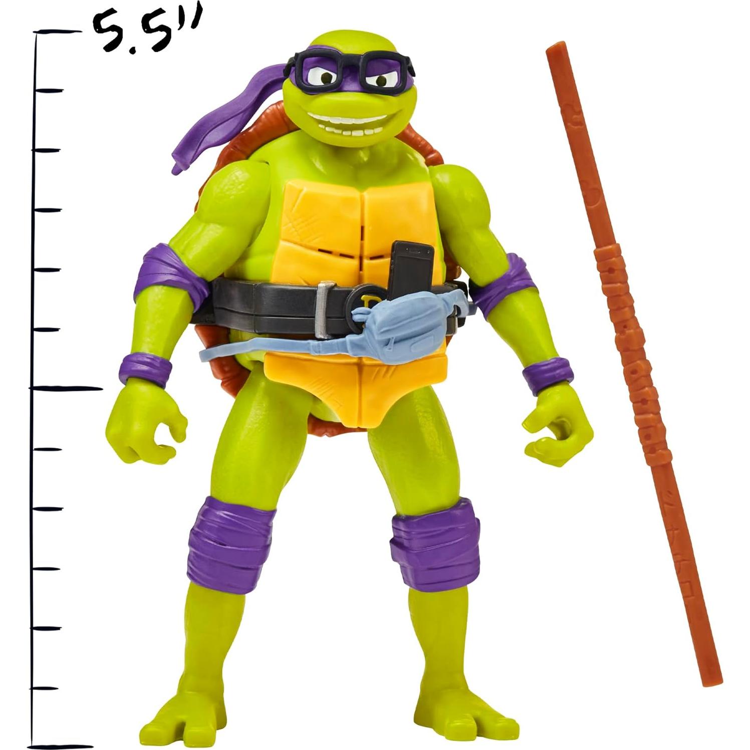 Figura Deluxe Tortugas Ninja Donatello 13.97 cm Playmates Toys