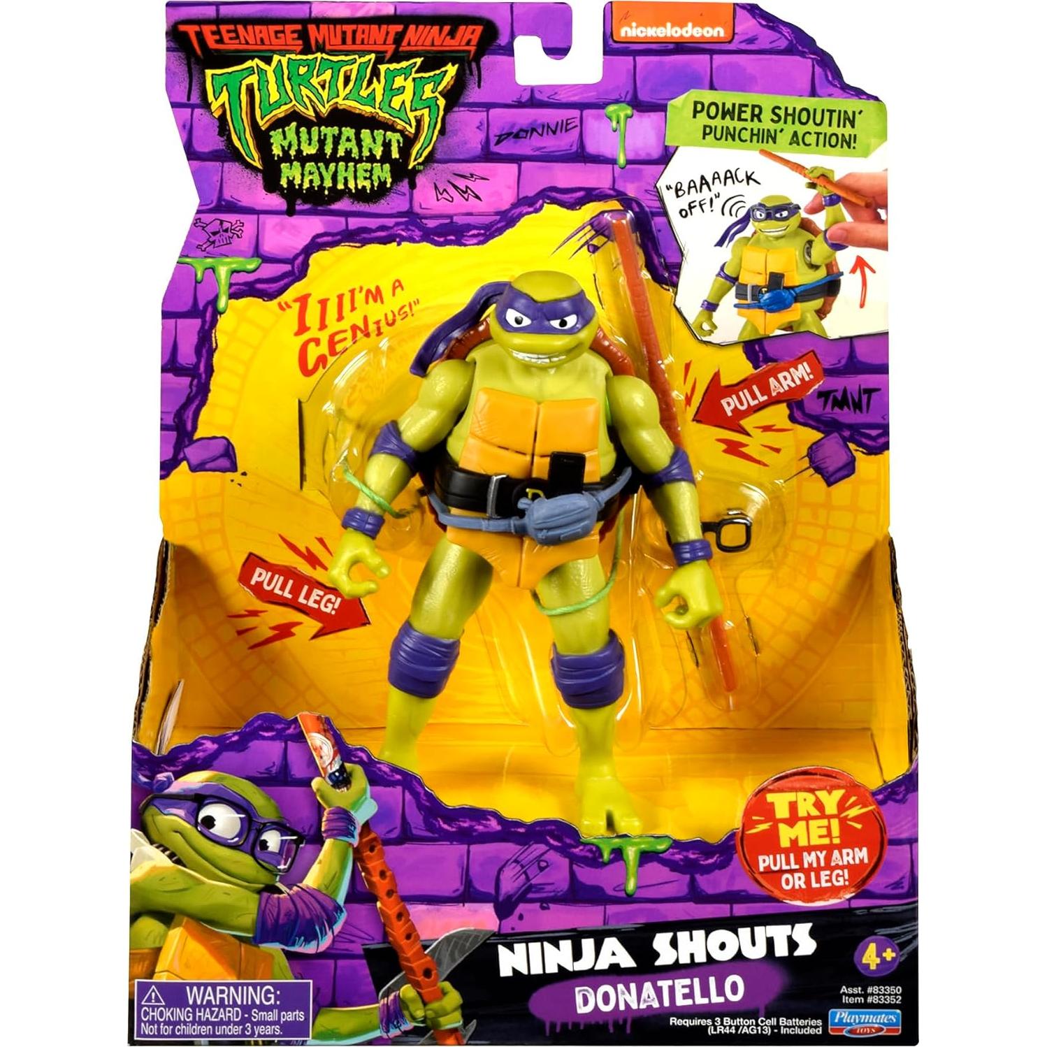 Figura Deluxe Tortugas Ninja Donatello 13.97 cm Playmates Toys