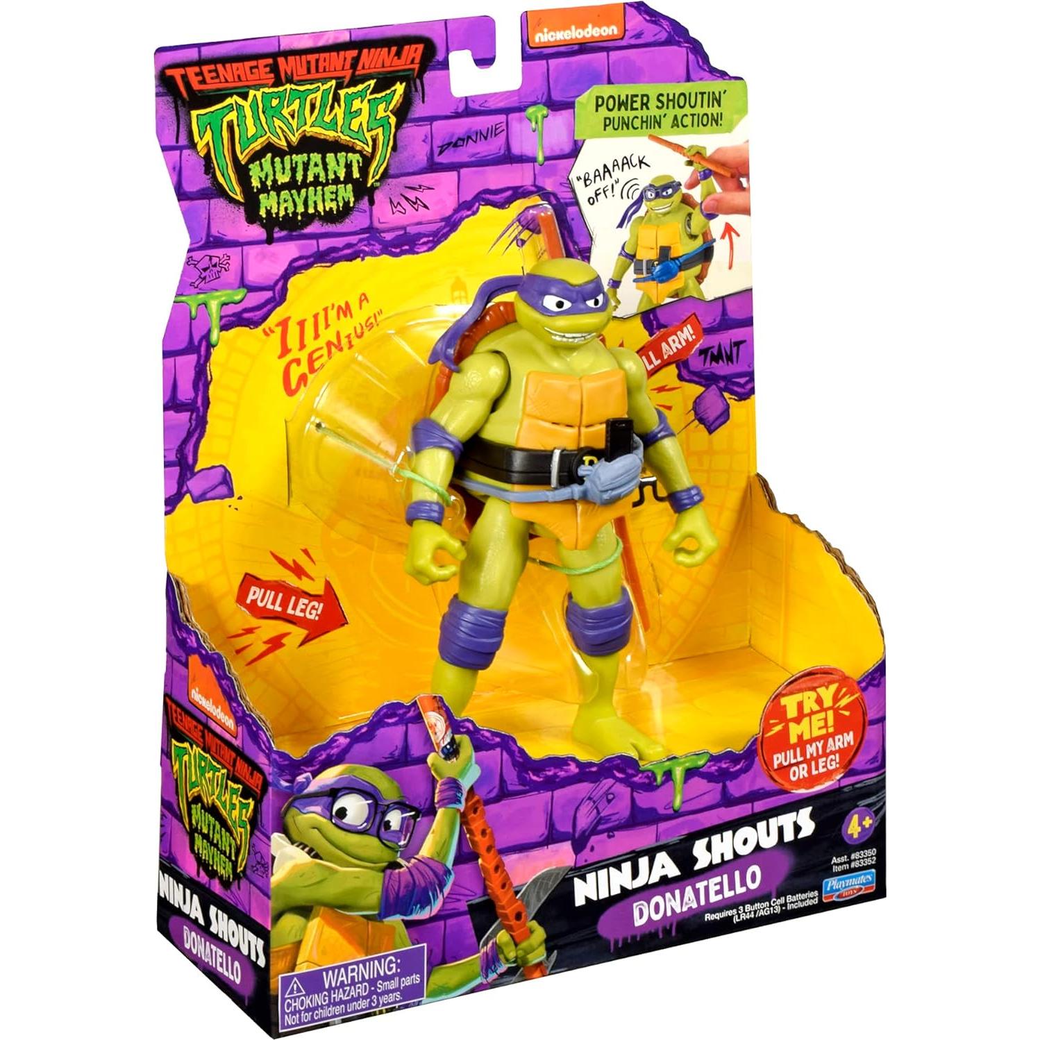 Figura Deluxe Tortugas Ninja Donatello 13.97 cm Playmates Toys