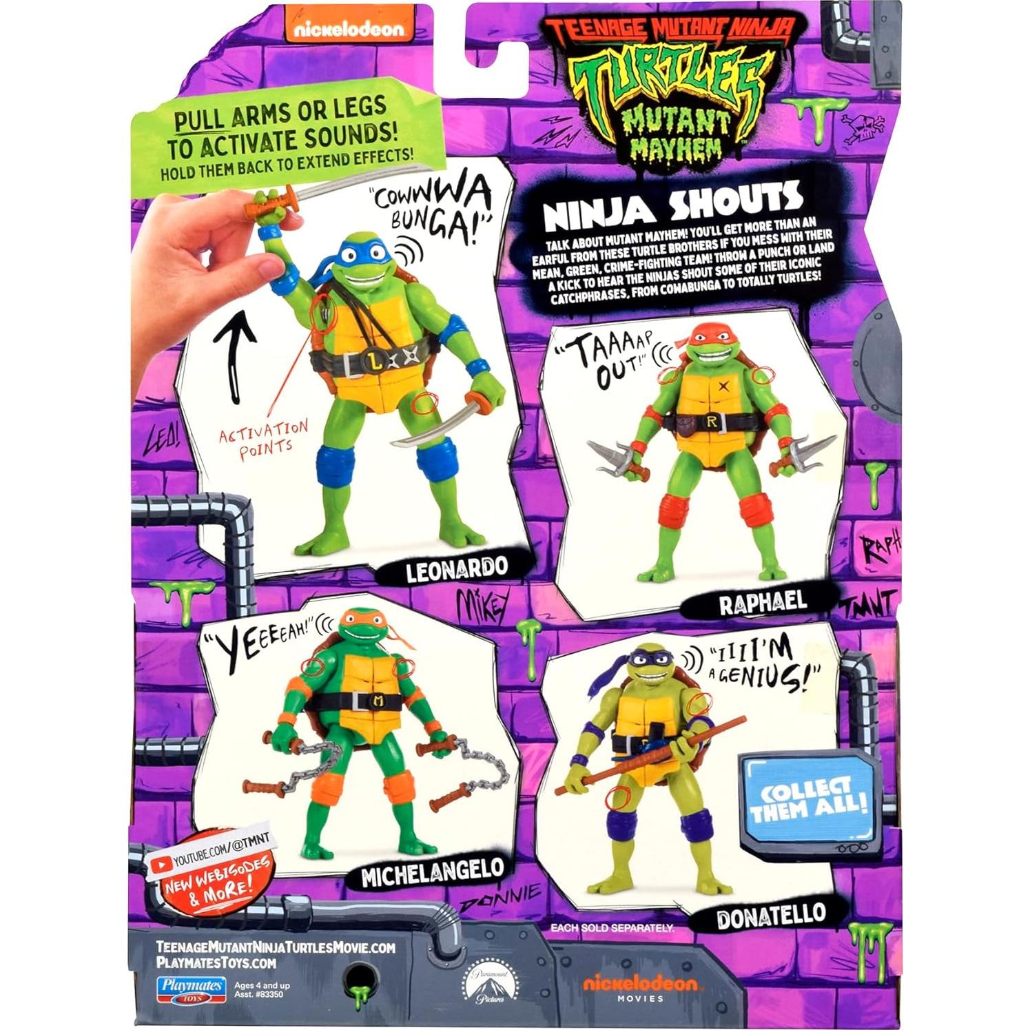 Figura Deluxe Tortugas Ninja Donatello 13.97 cm Playmates Toys
