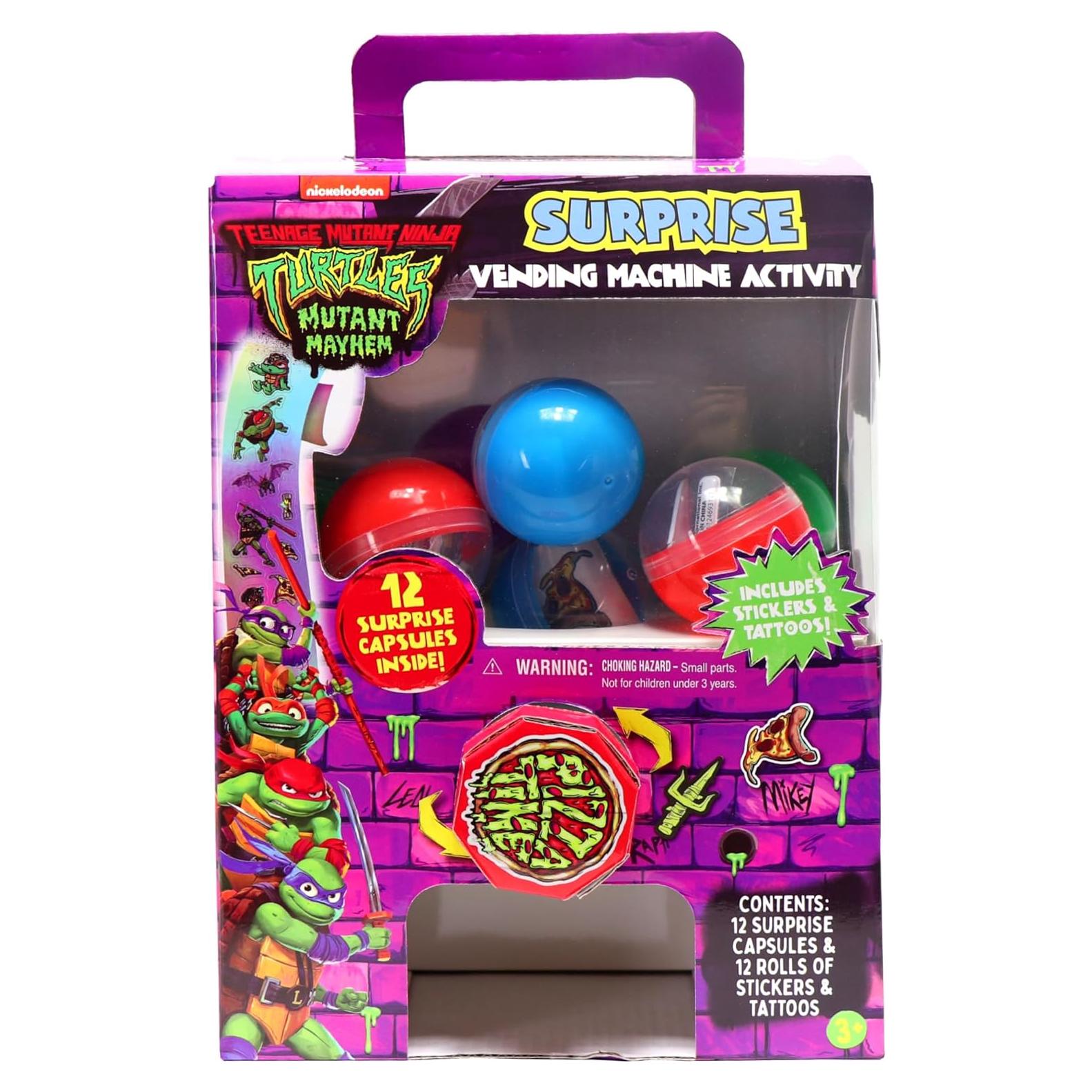 Máquina Expendedora Tortugas Ninja - 12 Cápsulas Sorpresa