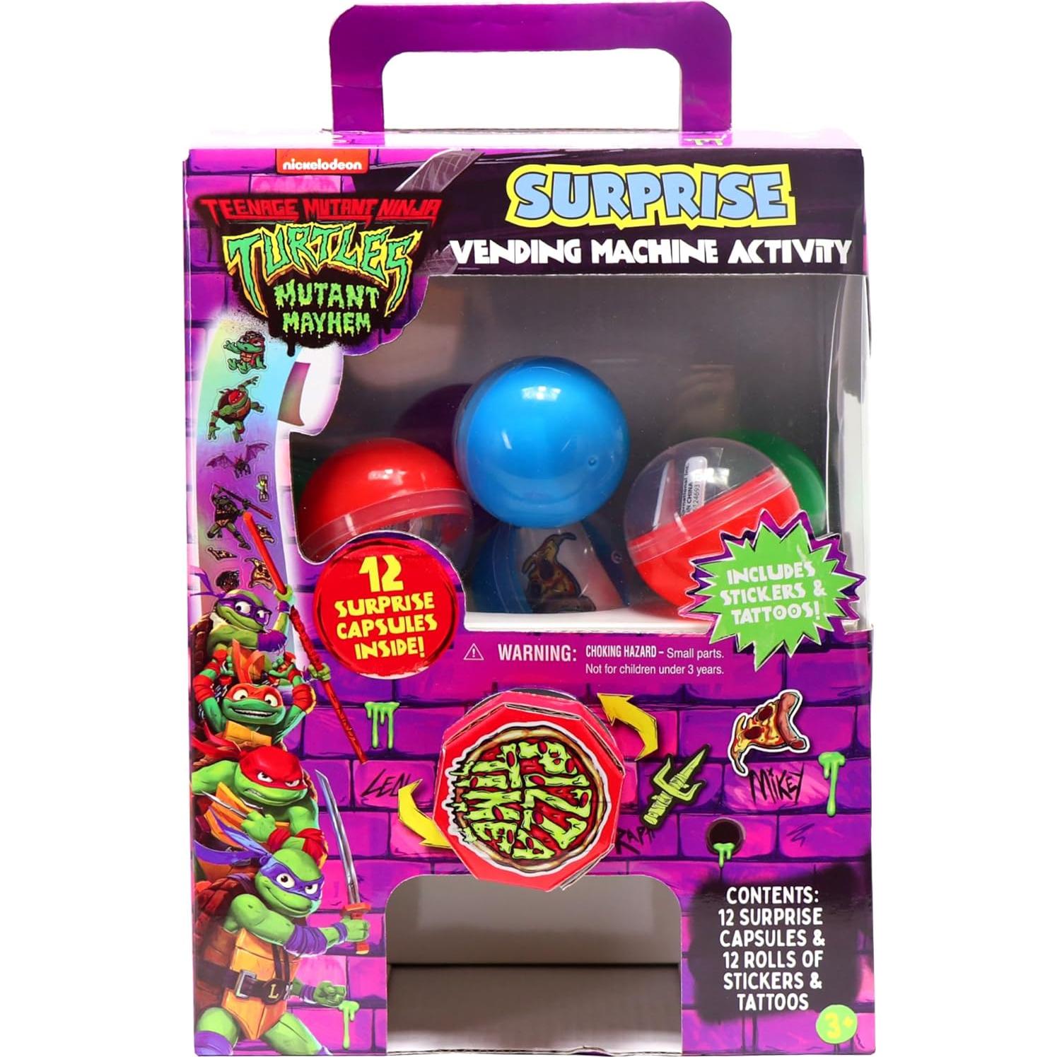 Máquina Expendedora Tortugas Ninja - 12 Cápsulas Sorpresa