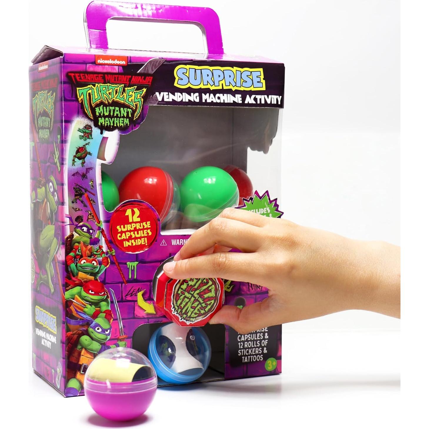 Máquina Expendedora Tortugas Ninja - 12 Cápsulas Sorpresa