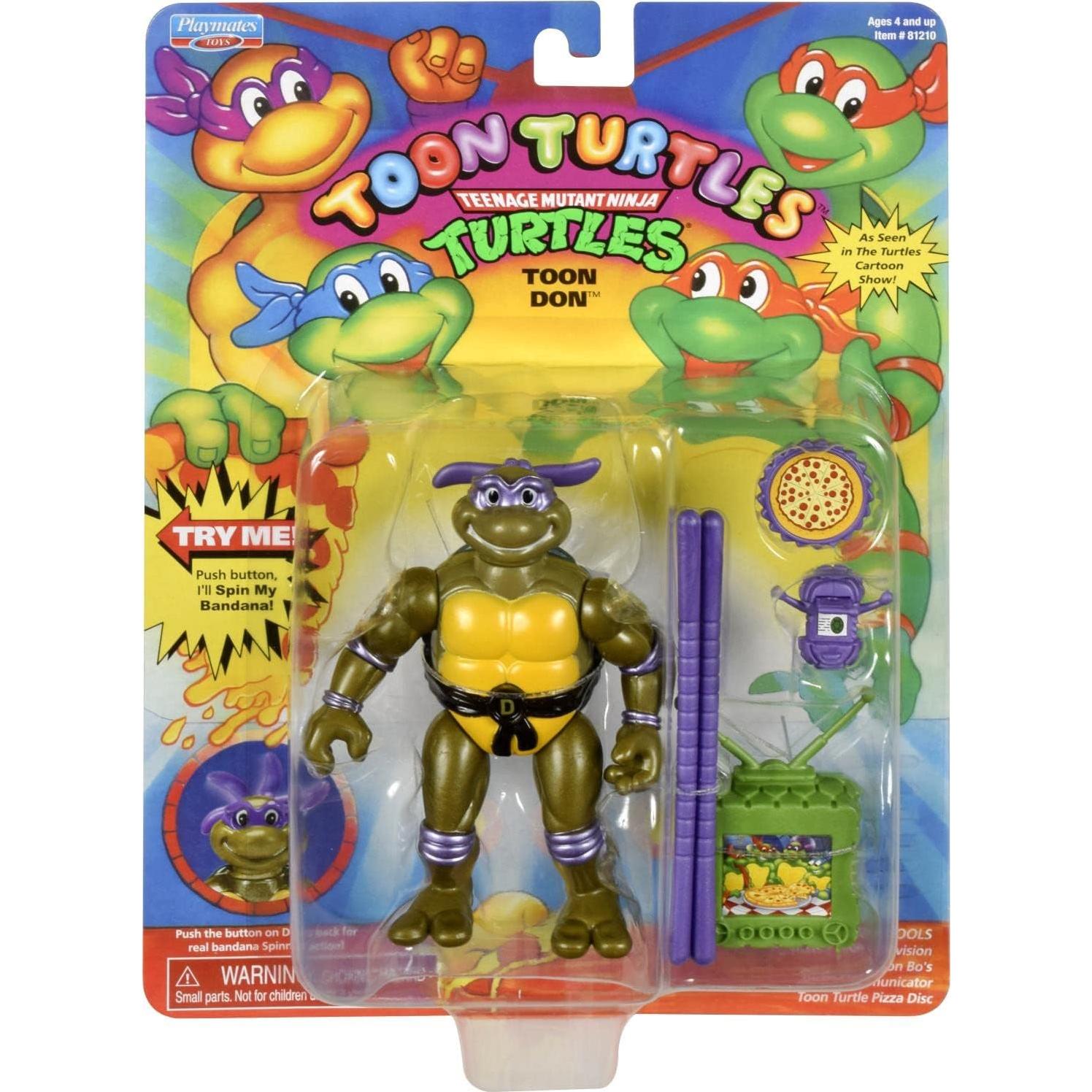 Paquete de 4 Tortugas Ninja Mutantes Adolescentes Playmates