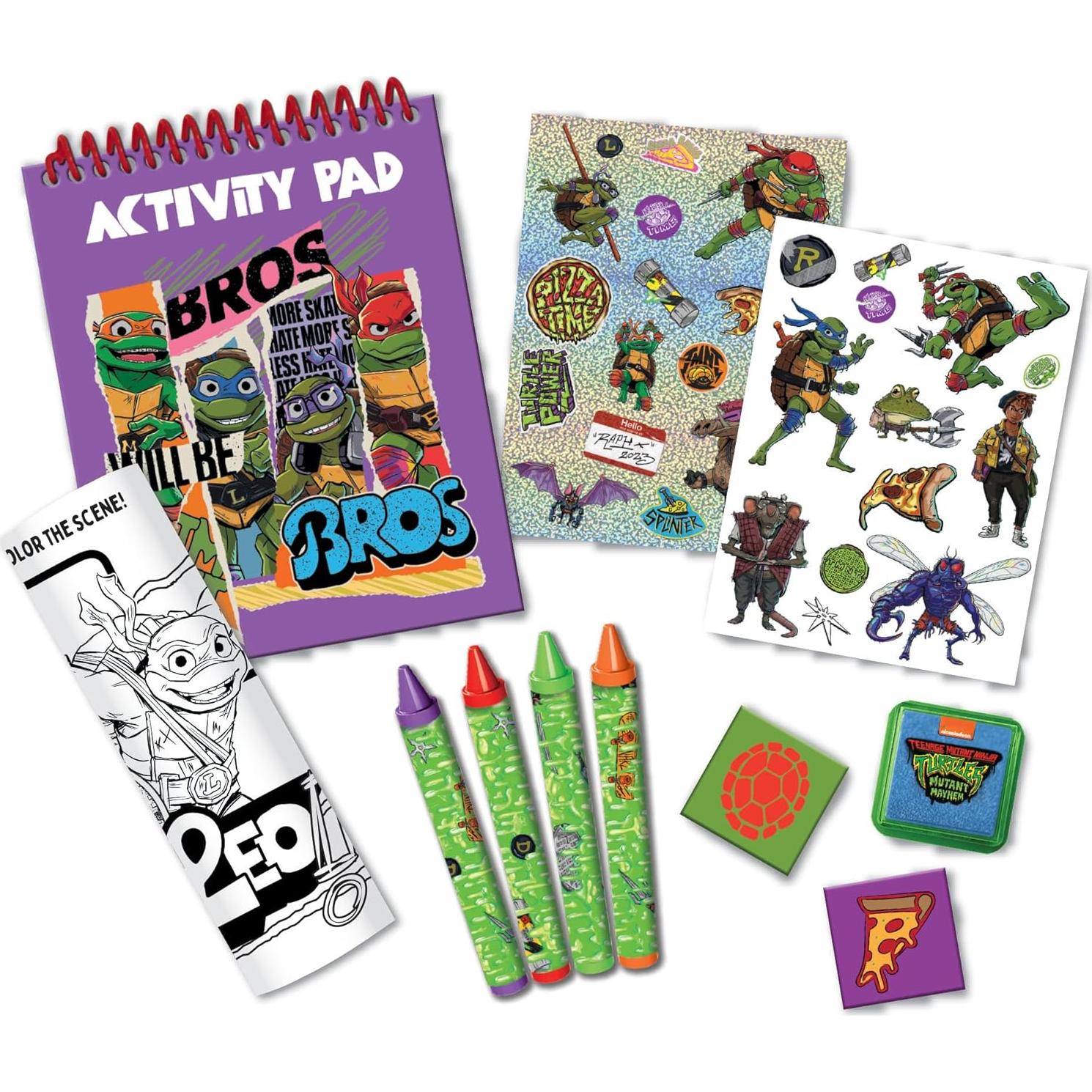 Set de Creatividad TMNT Tara Toys - Colorear y Pegar