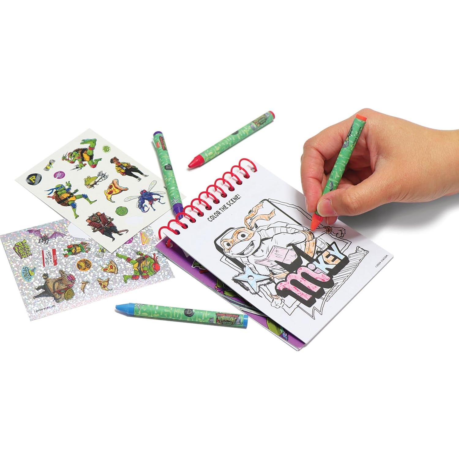 Set de Creatividad TMNT Tara Toys - Colorear y Pegar