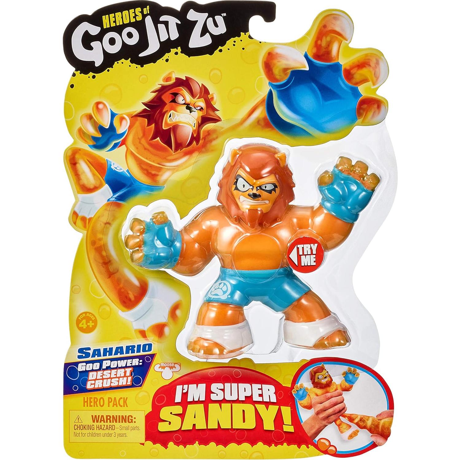 Figura de acción Goo Jit Zu Sandy Lion Sahario 15 cm