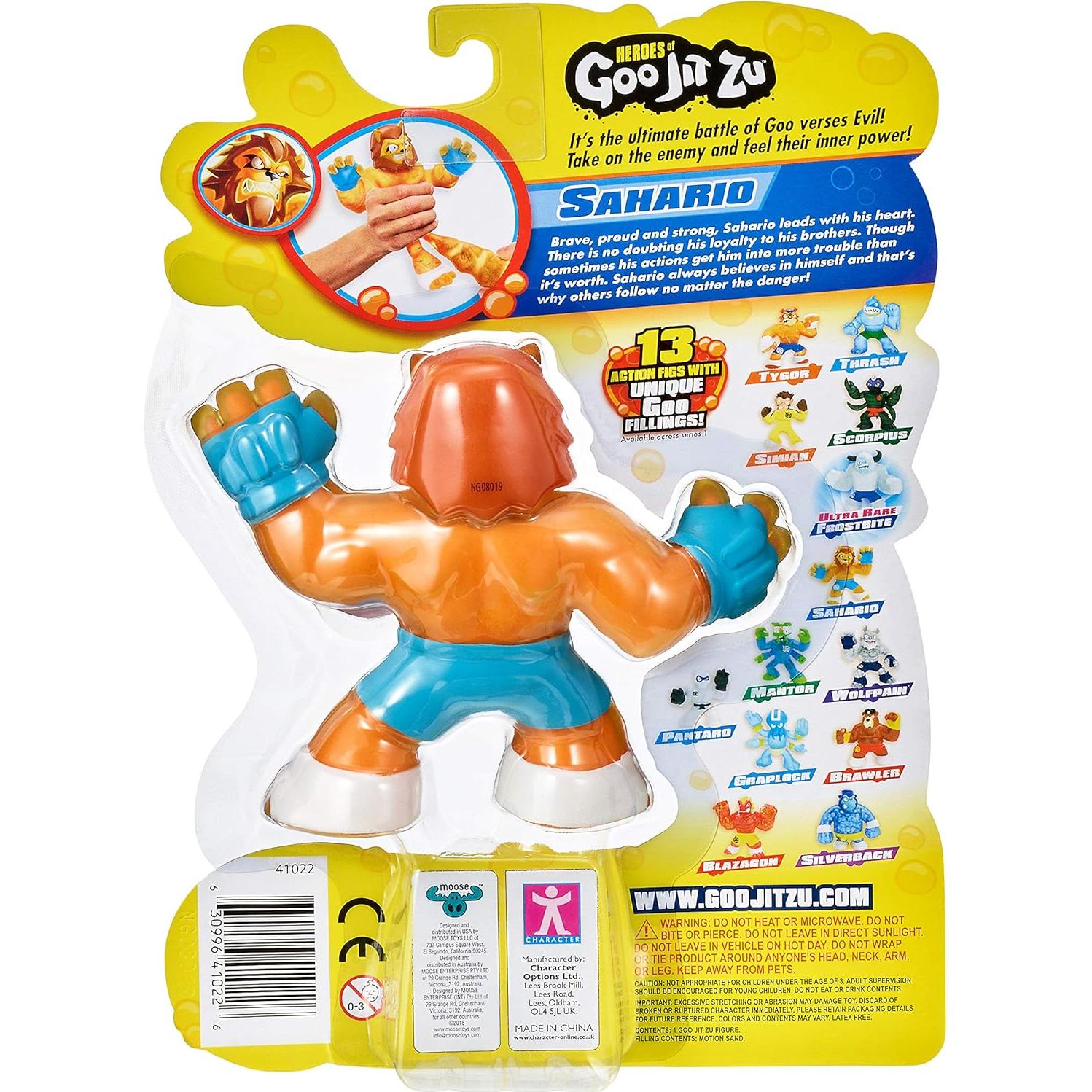 Figura de acción Goo Jit Zu Sandy Lion Sahario 15 cm