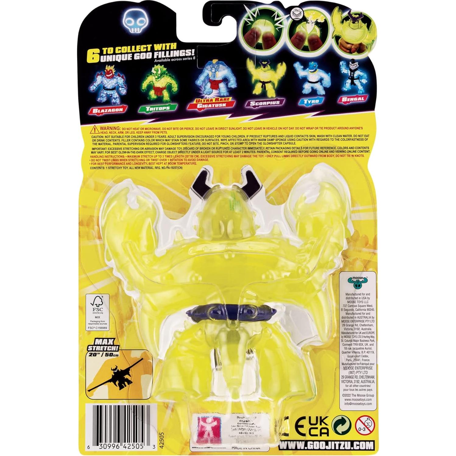 Figura de Acción Goo Jit Zu Scorpius Brillante 12.6 cm