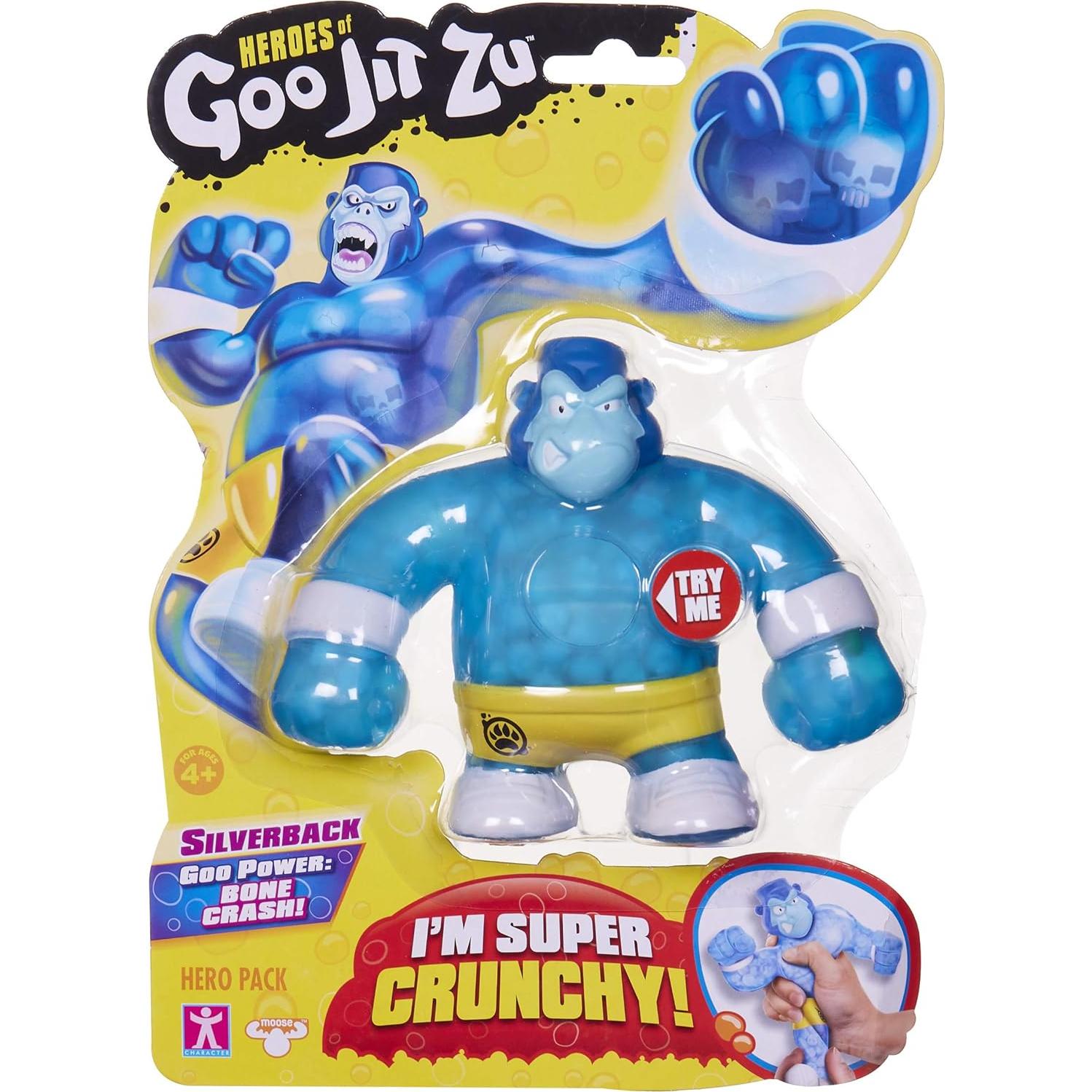 Figura de Acción Gorila Crujiente Silverback Goo Jit Zu 13 cm