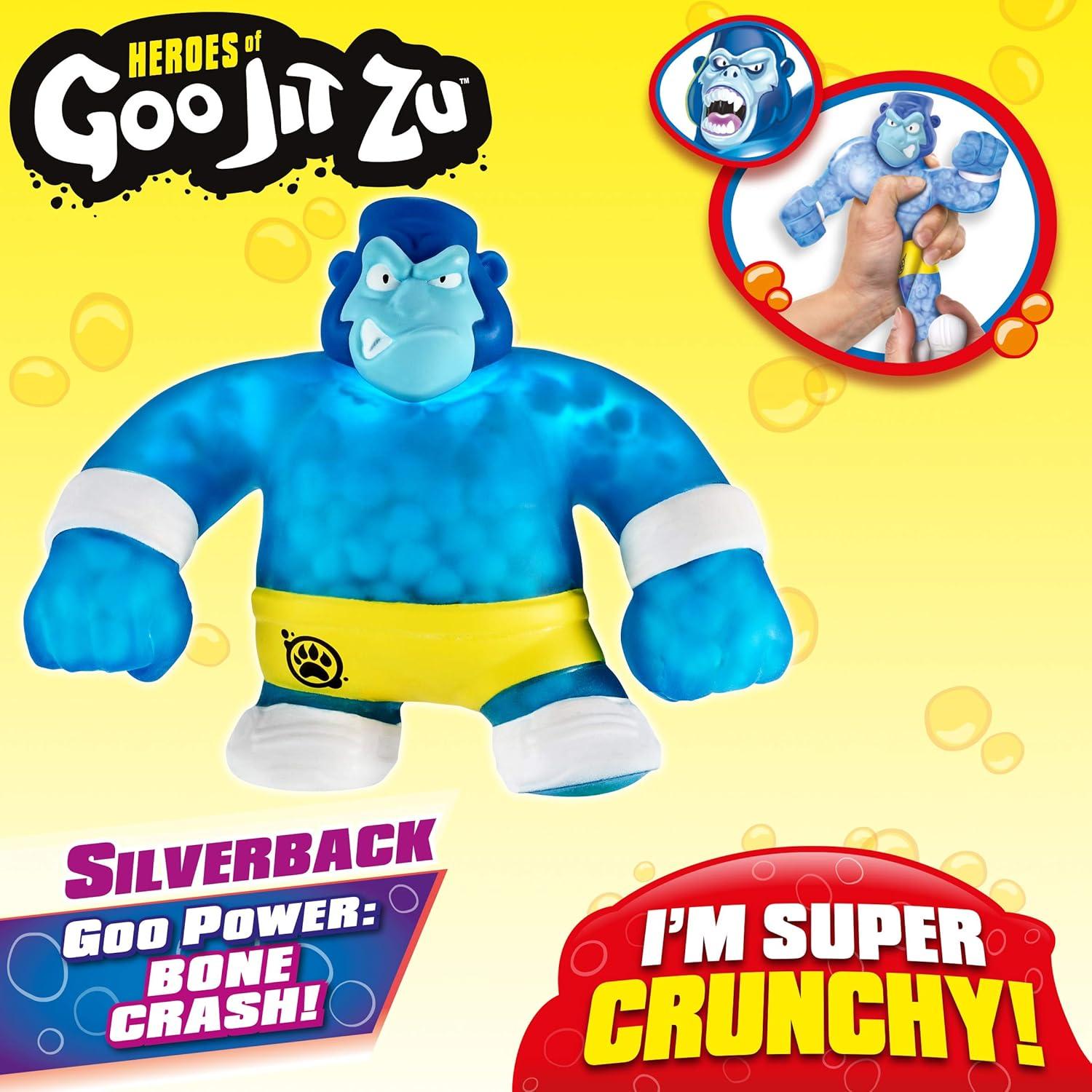 Figura de Acción Gorila Crujiente Silverback Goo Jit Zu 13 cm