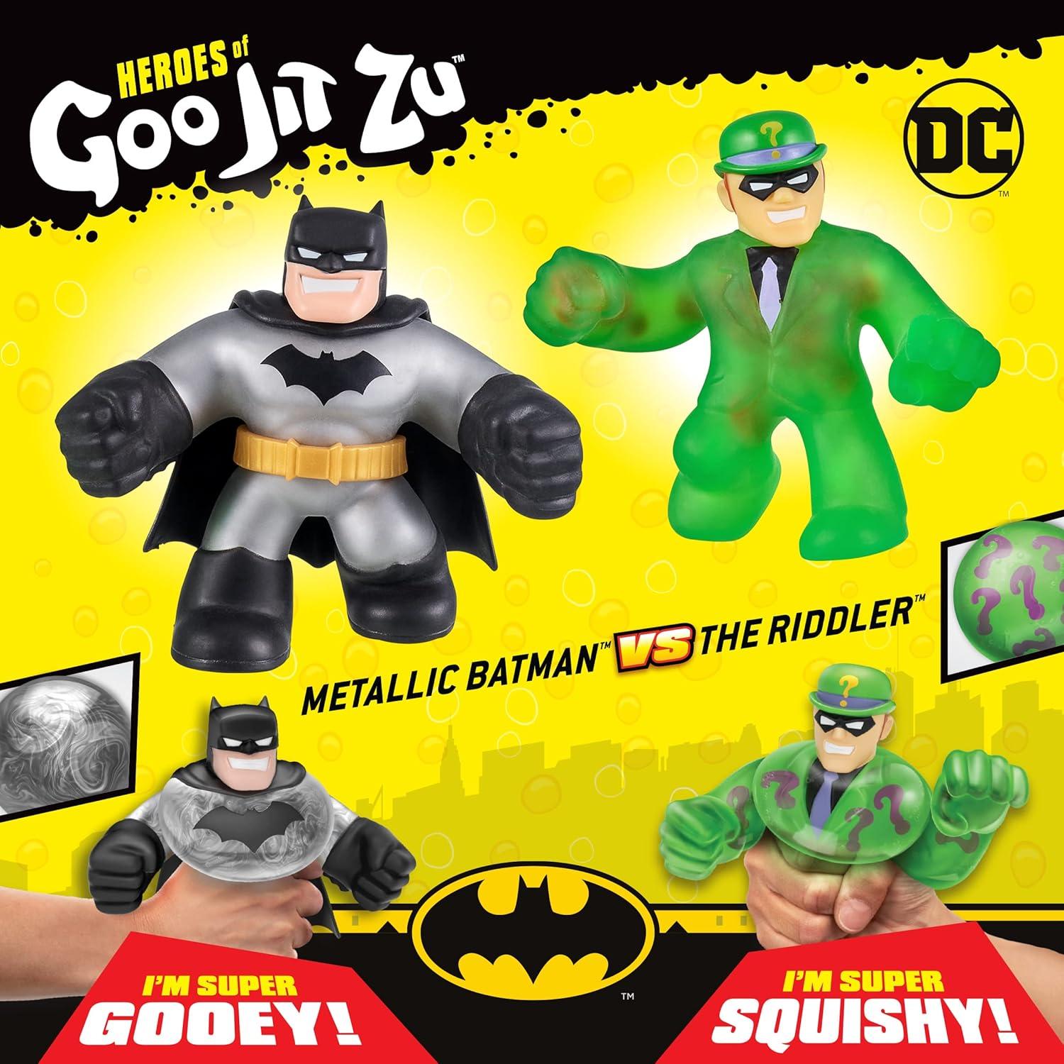 Héroes de Goo Jit Zu DC - Batman Metálico vs El Acertijo