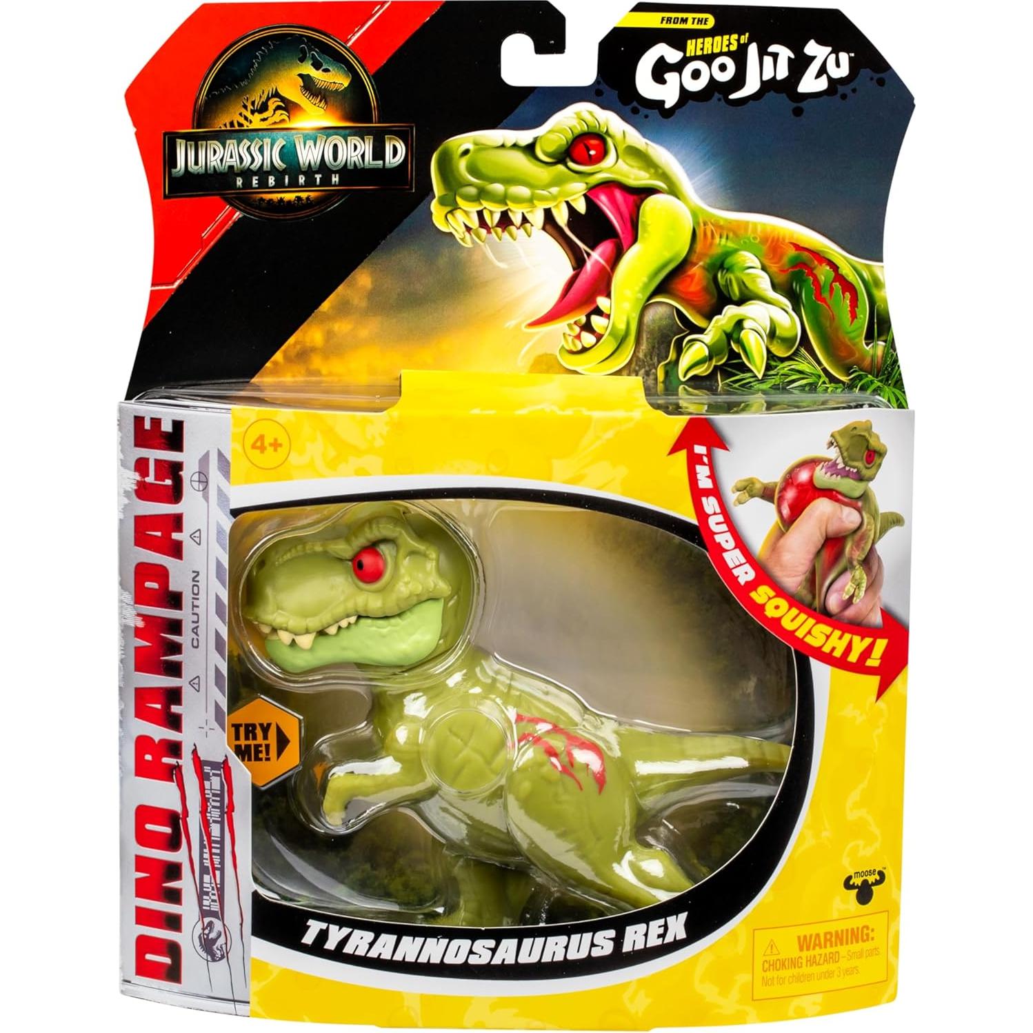 Héroes de Goo Jit Zu Tyrannosaurus Rex Aplastable 400g