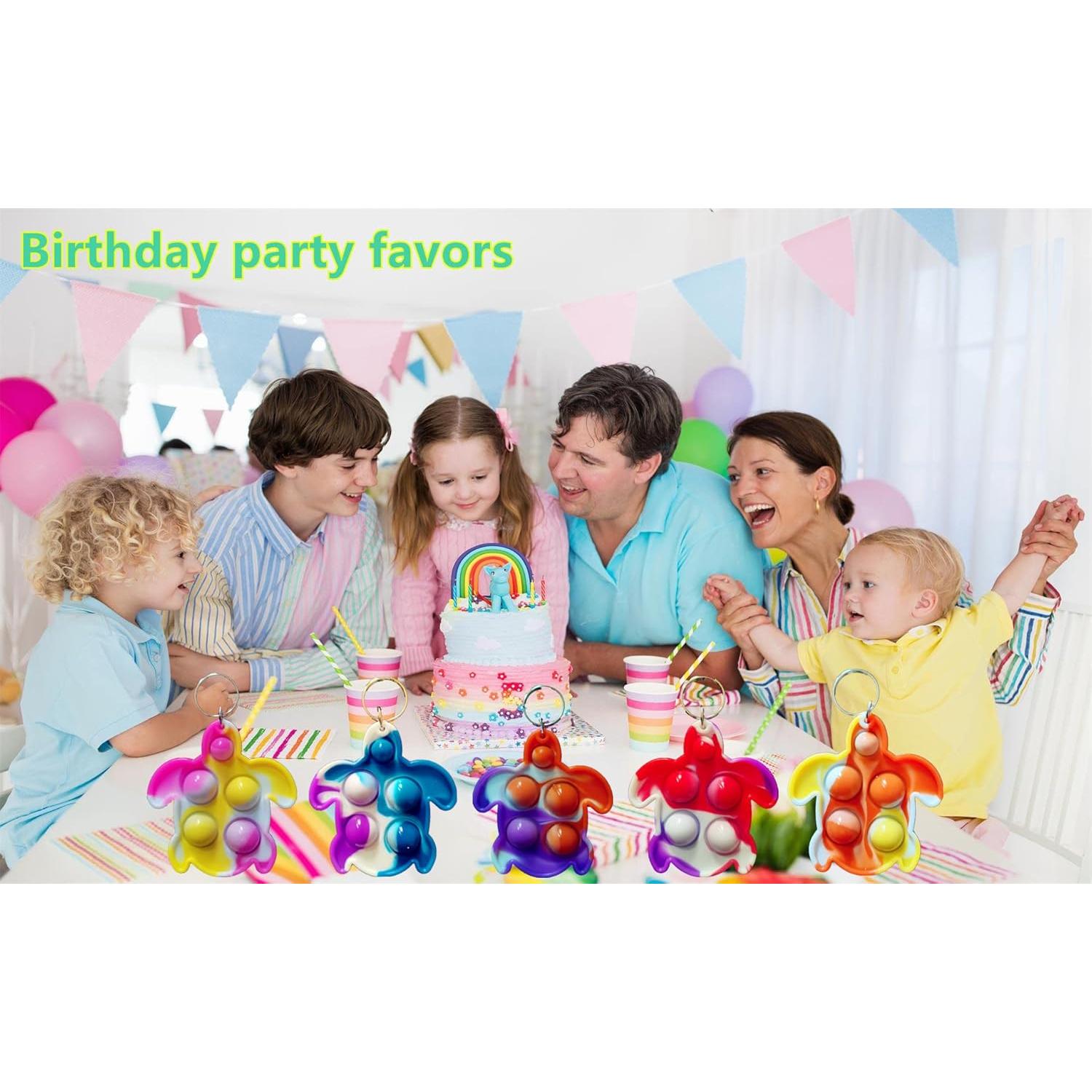 20 Llaveros Mini Tortuga Fidget HOZKEAP - Juguetes Sensory