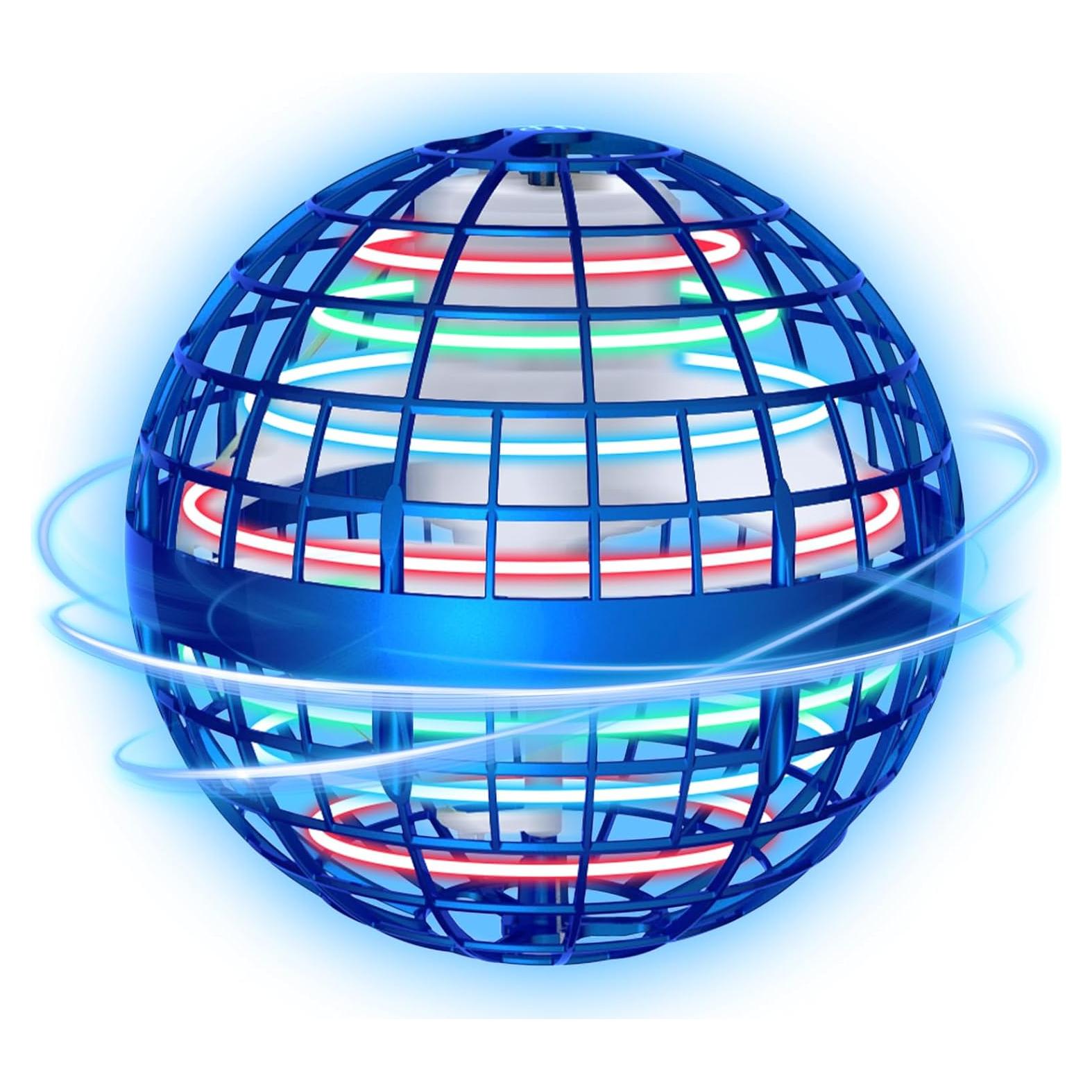 Bola Voladora BADHACK 2025 - Juguete Antiestrés Azul