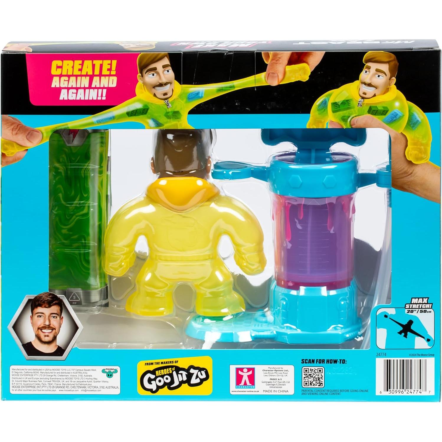 Figura Estirable MrBeast Lab con Estación de Creación y Goo