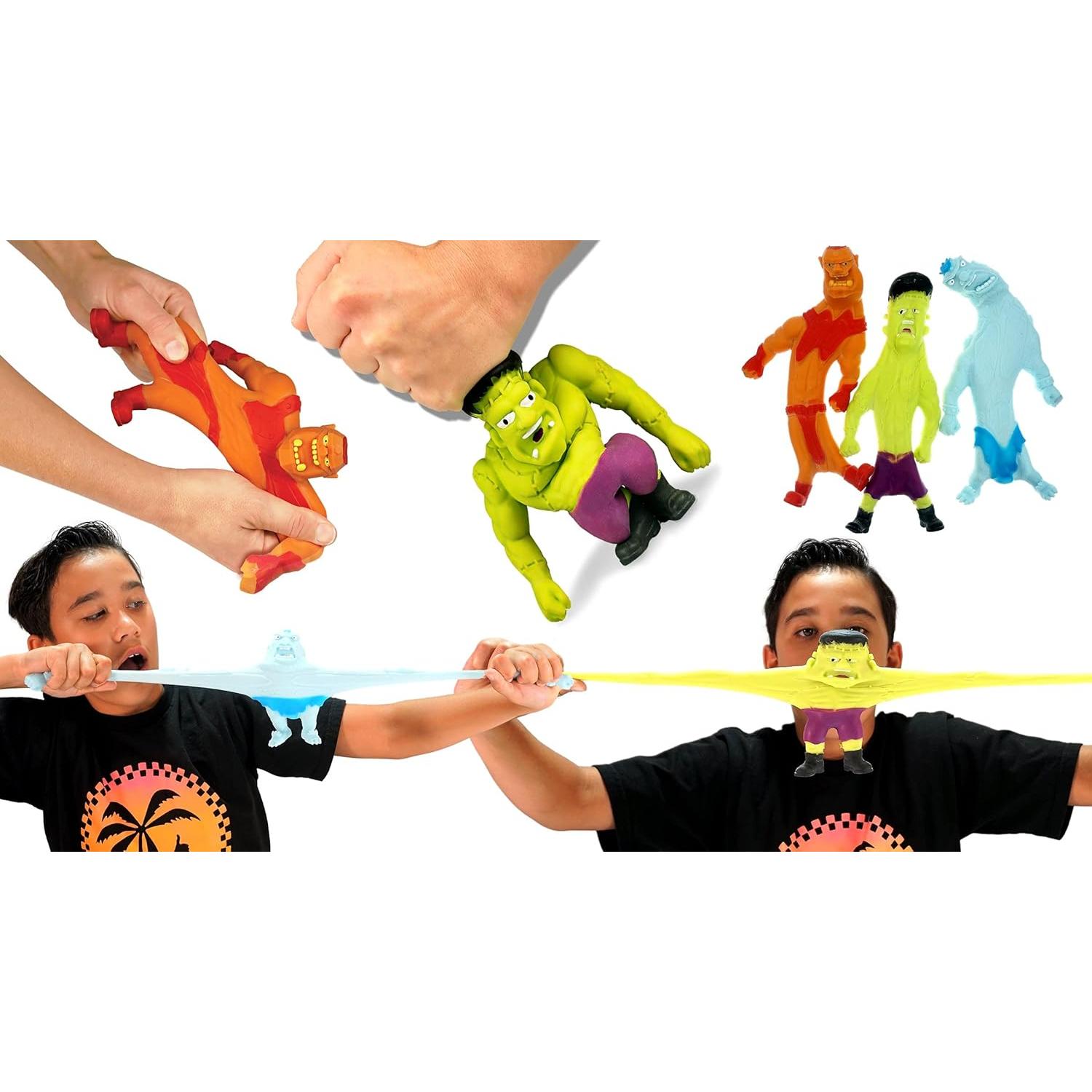 JA-RU Monstruos Squishy 15.24 cm - Paquete de 3 Juguetes Antiestrés