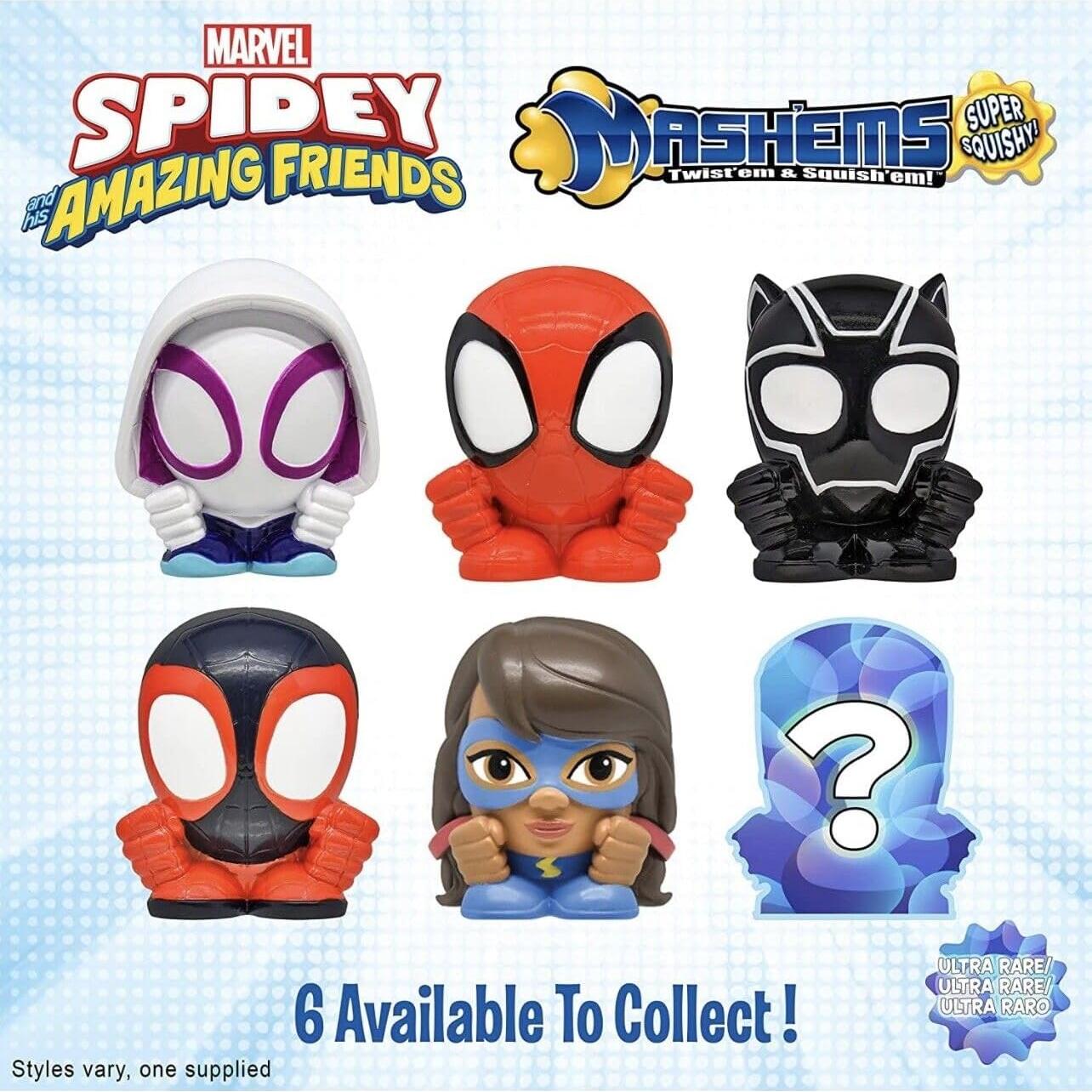 Figuras Mash'ems Spidey & Amazing Friends BASIC FUN - 6 estilos