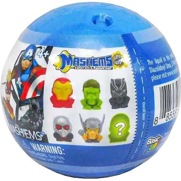 Figuras Mash'ems Marvel Avengers BASIC FUN - 6 estilos
