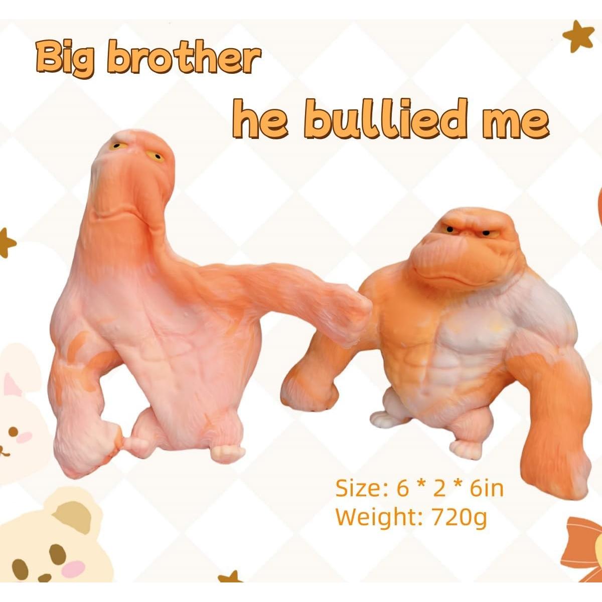 Juguete de Alivio de Estrés Gorila Aplastable RRSDJJ Naranja