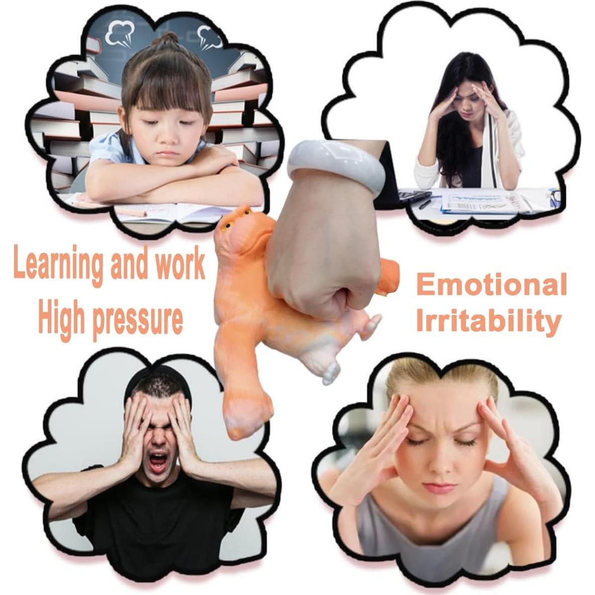 Juguete de Alivio de Estrés Gorila Aplastable RRSDJJ Naranja