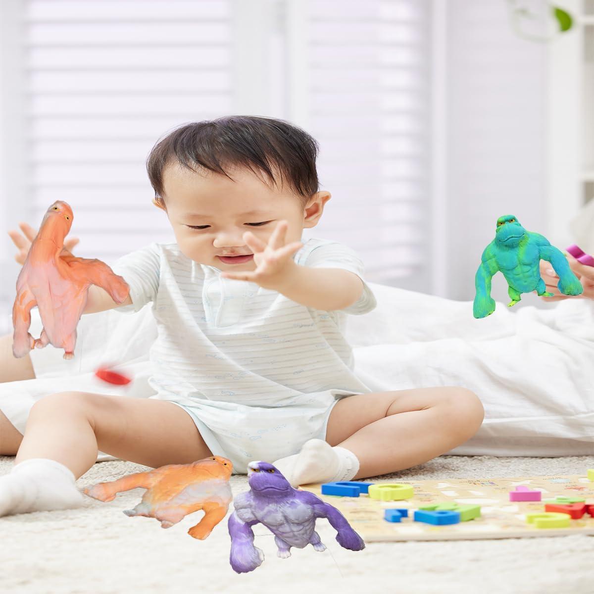 Juguete de Alivio de Estrés Gorila Aplastable RRSDJJ Naranja