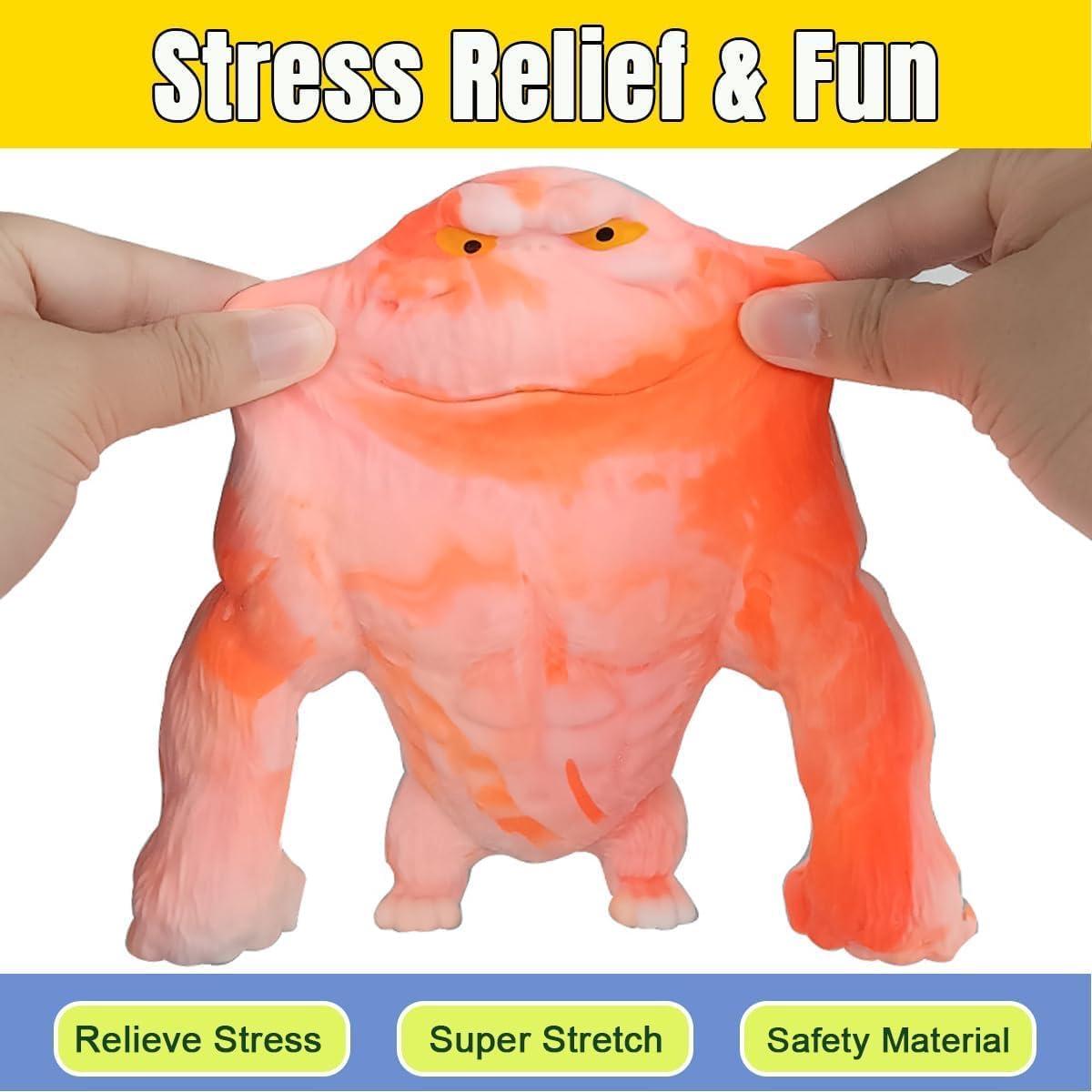 Juguete de Alivio de Estrés Gorila Aplastable RRSDJJ Naranja