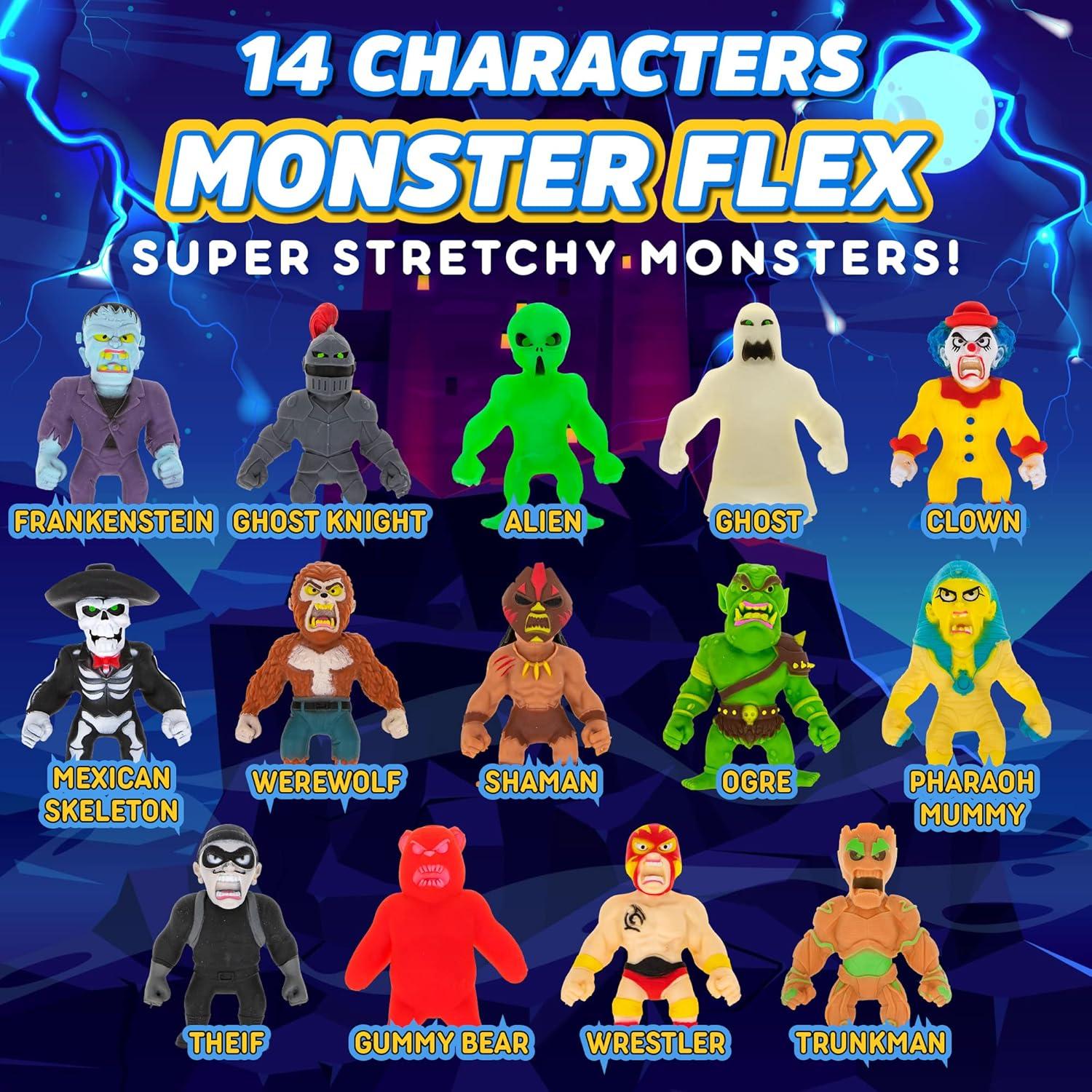 Juguetes Elásticos ALISA Monster Flex - 14 Monstruos Espeluznantes