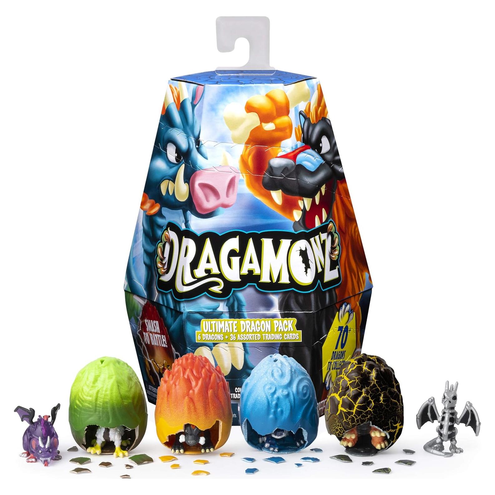 Paquete Dragón Definitivo Spin Master - 6 Dragamonz y Cartas