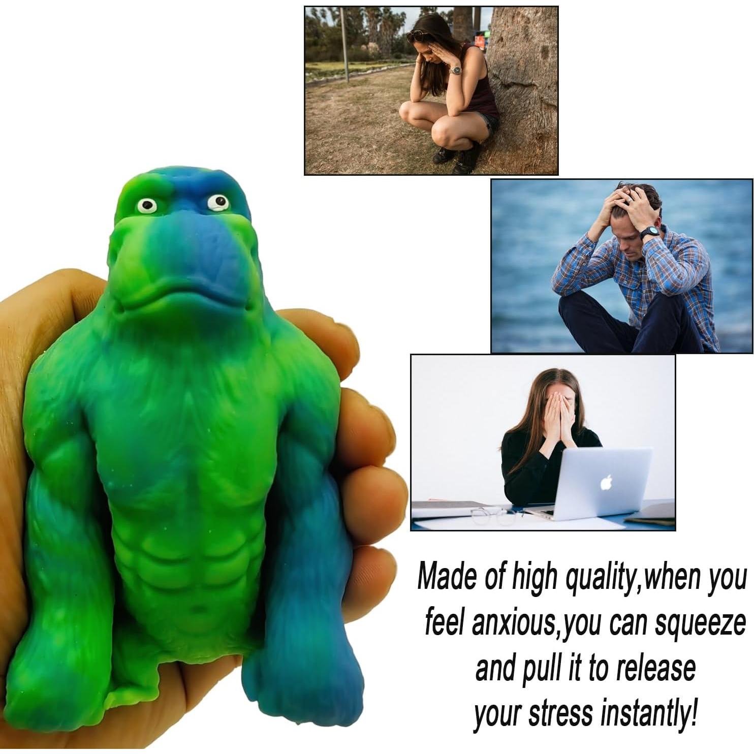 Juguete de Estrés Mono Verde y Azul FullyOUPUP 260g